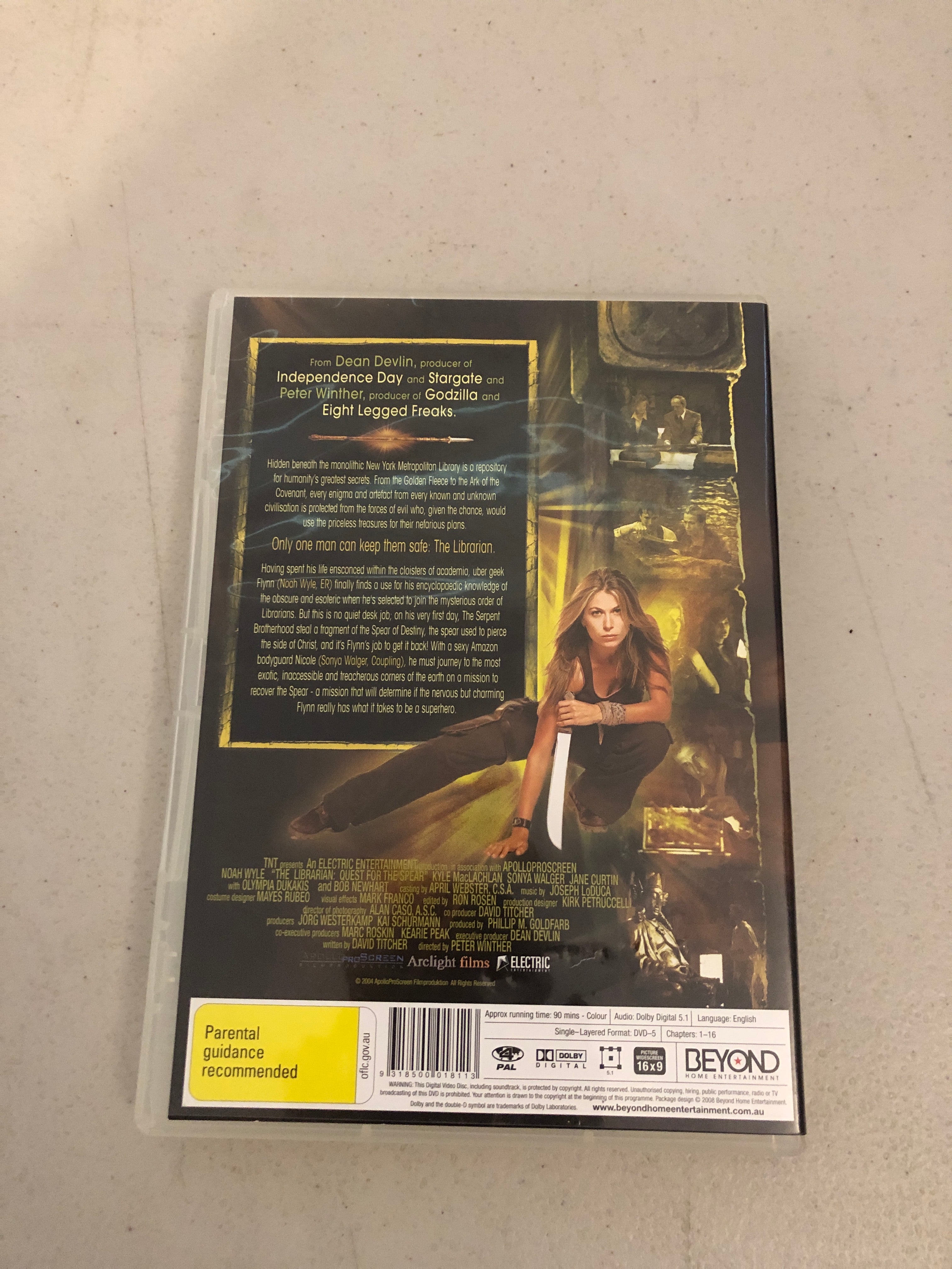 THE LIBRARIAN QUEST FOR THE SPEAR - PAL Region 4 - DVD Cleaned and Tested