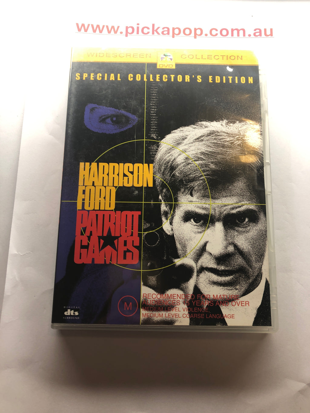 PATRIOT GAMES - (PAL Region 4) DVD Cleaned and Tested