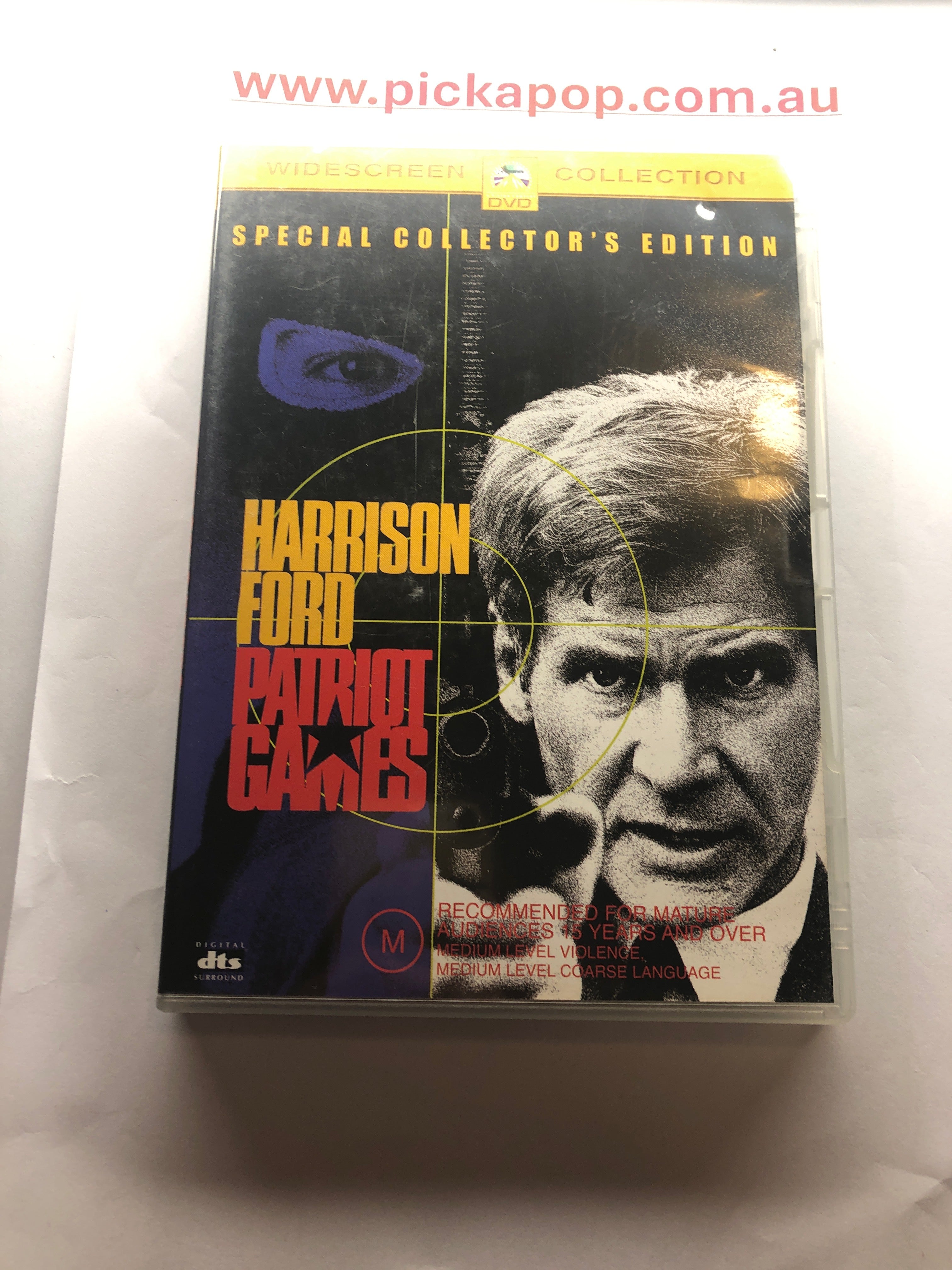 PATRIOT GAMES - (PAL Region 4) DVD Cleaned and Tested