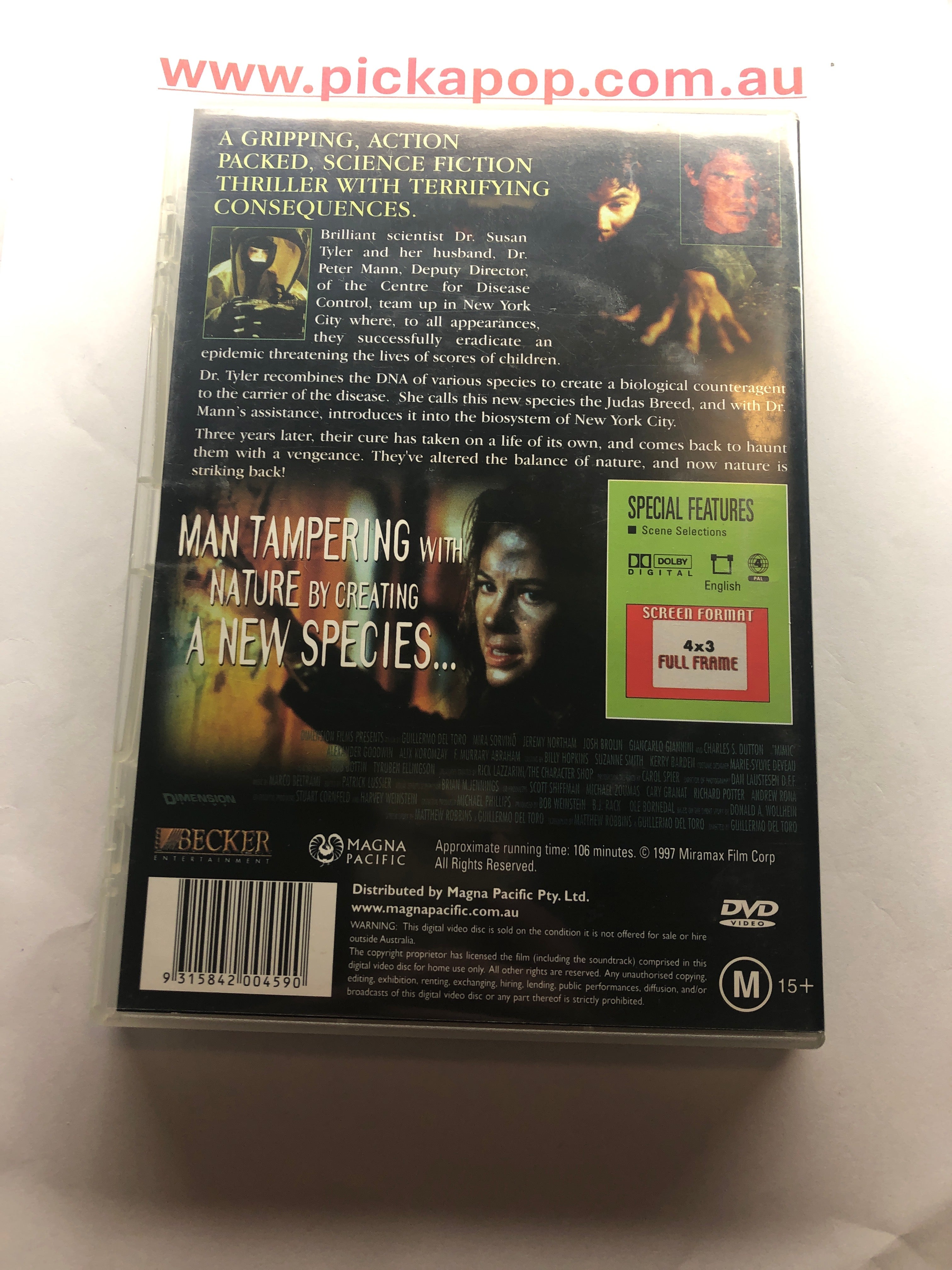 MIMIC - (PAL Region 4) DVD Cleaned and Tested