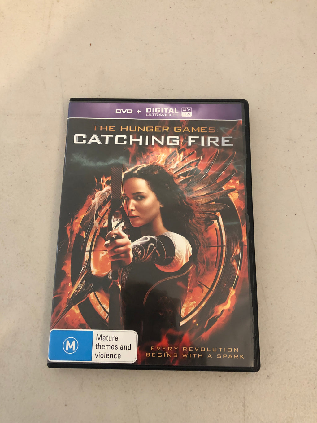 THE HUNGER GAMES CATCHING FIRE  - PAL Region 4 - DVD Cleaned and Tested