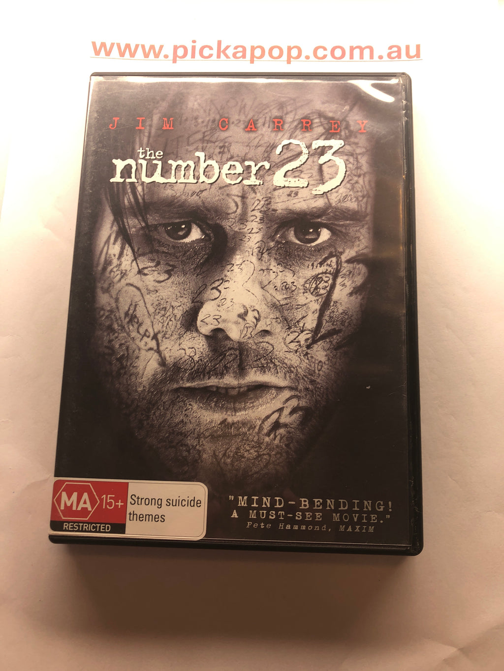 THE NUMBER 23 - (PAL Region 4) DVD Cleaned and Tested