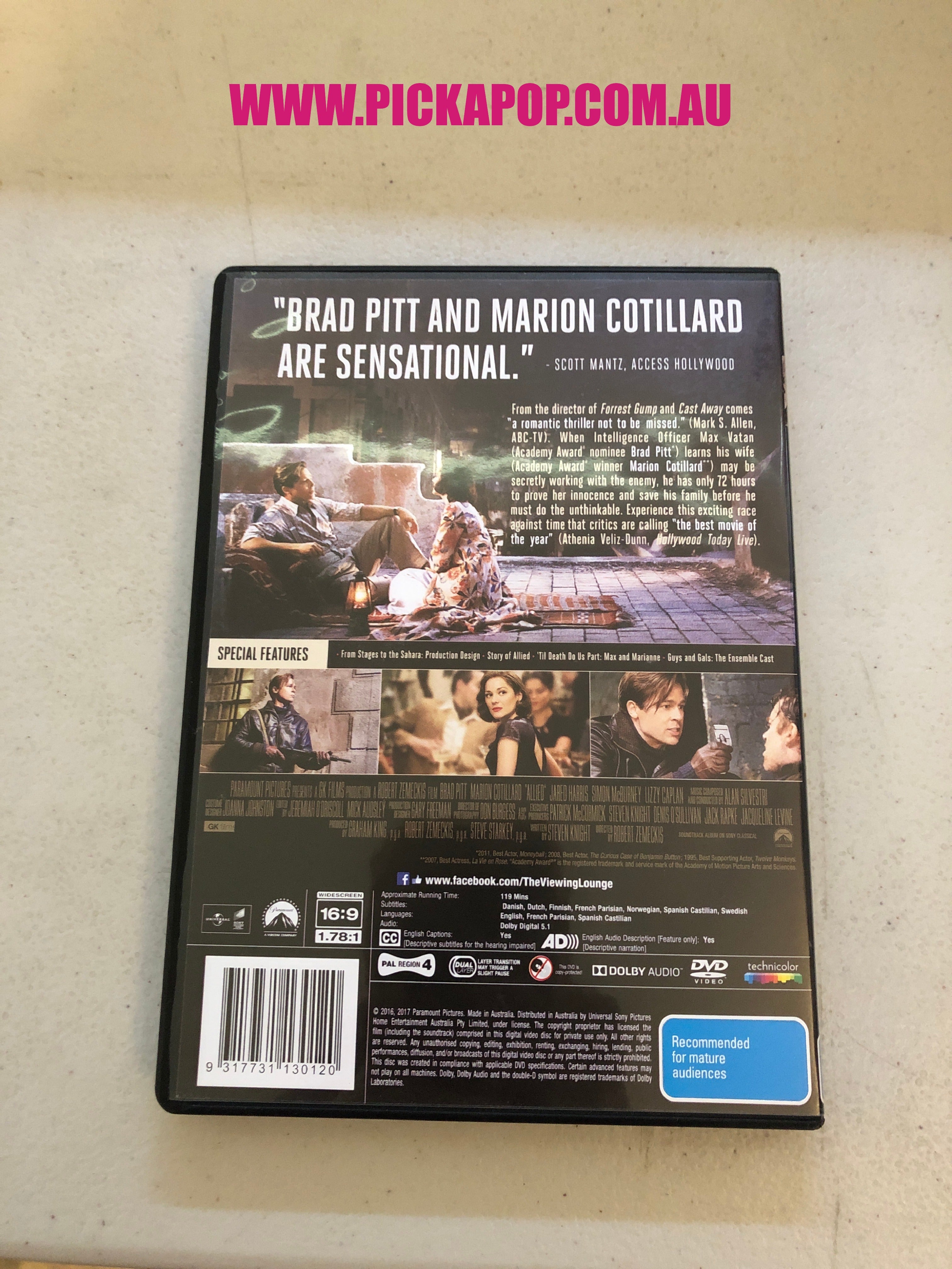 ALLIED - PAL Region 4 - DVD Cleaned and Tested