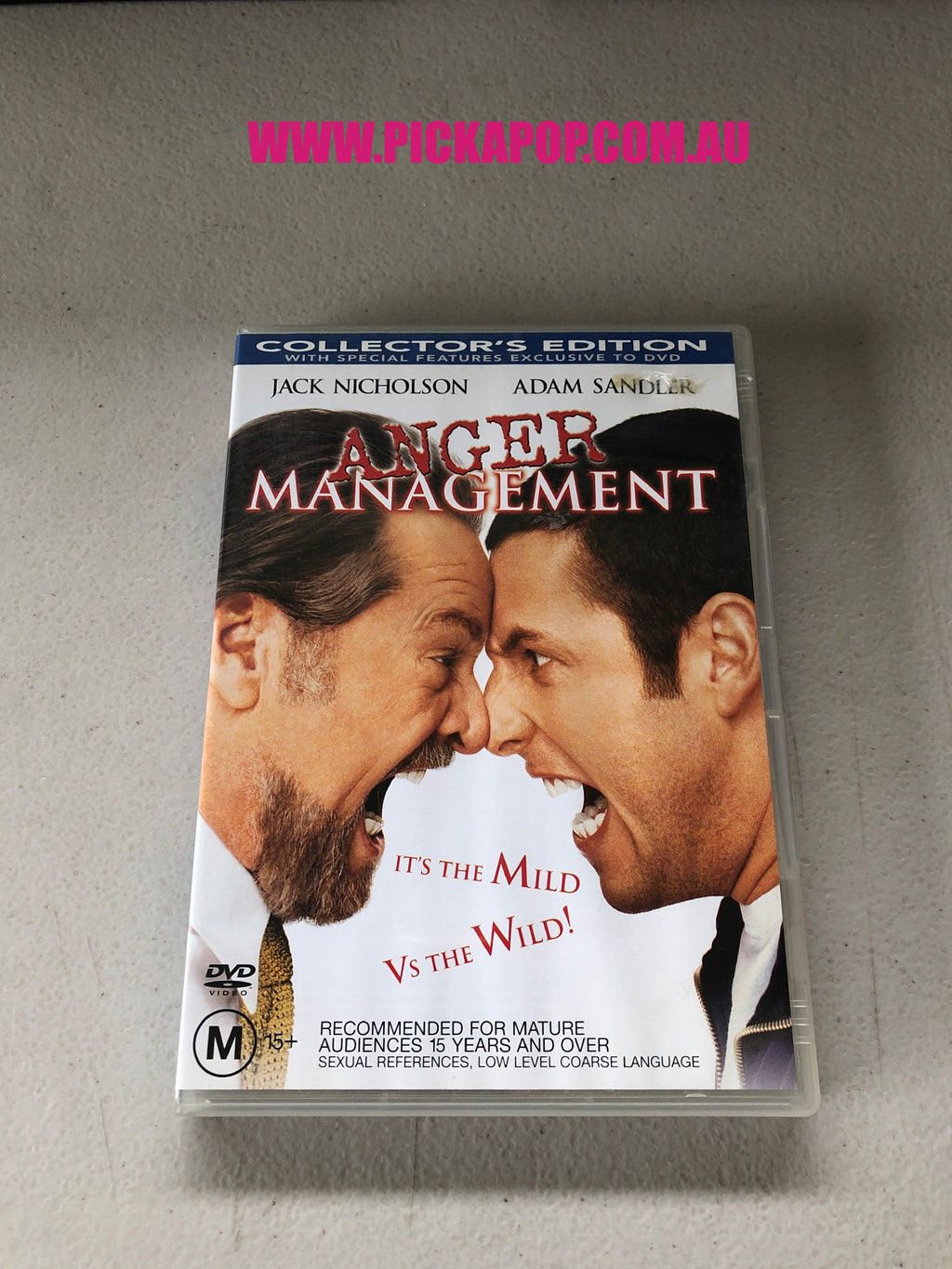 ANGER MANAGEMENT - PAL Region 4 - DVD Cleaned and Tested
