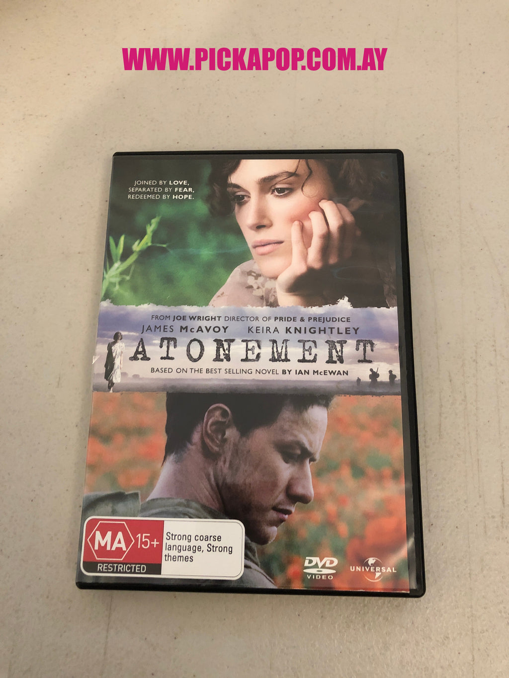 ATONEMENT - PAL Region 4 - DVD Cleaned and Tested