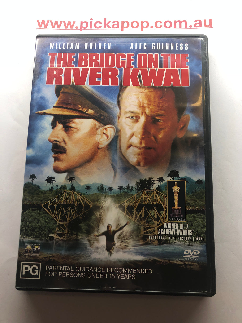 THE BRIDGE ON THE RIVER KWAI - (PAL Region 4) DVD Cleaned and Tested