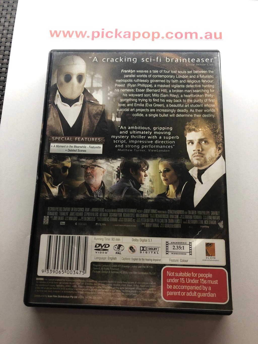 FRANKLYN - (PAL Region 4) DVD Cleaned and Tested