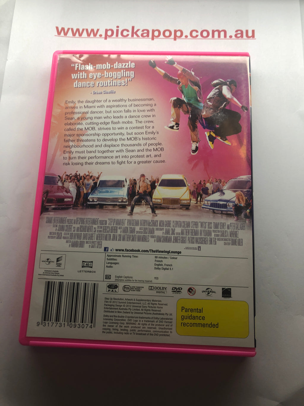 STEP UP 4 MIAMI HEAT - (PAL Region 4) DVD Cleaned and Tested