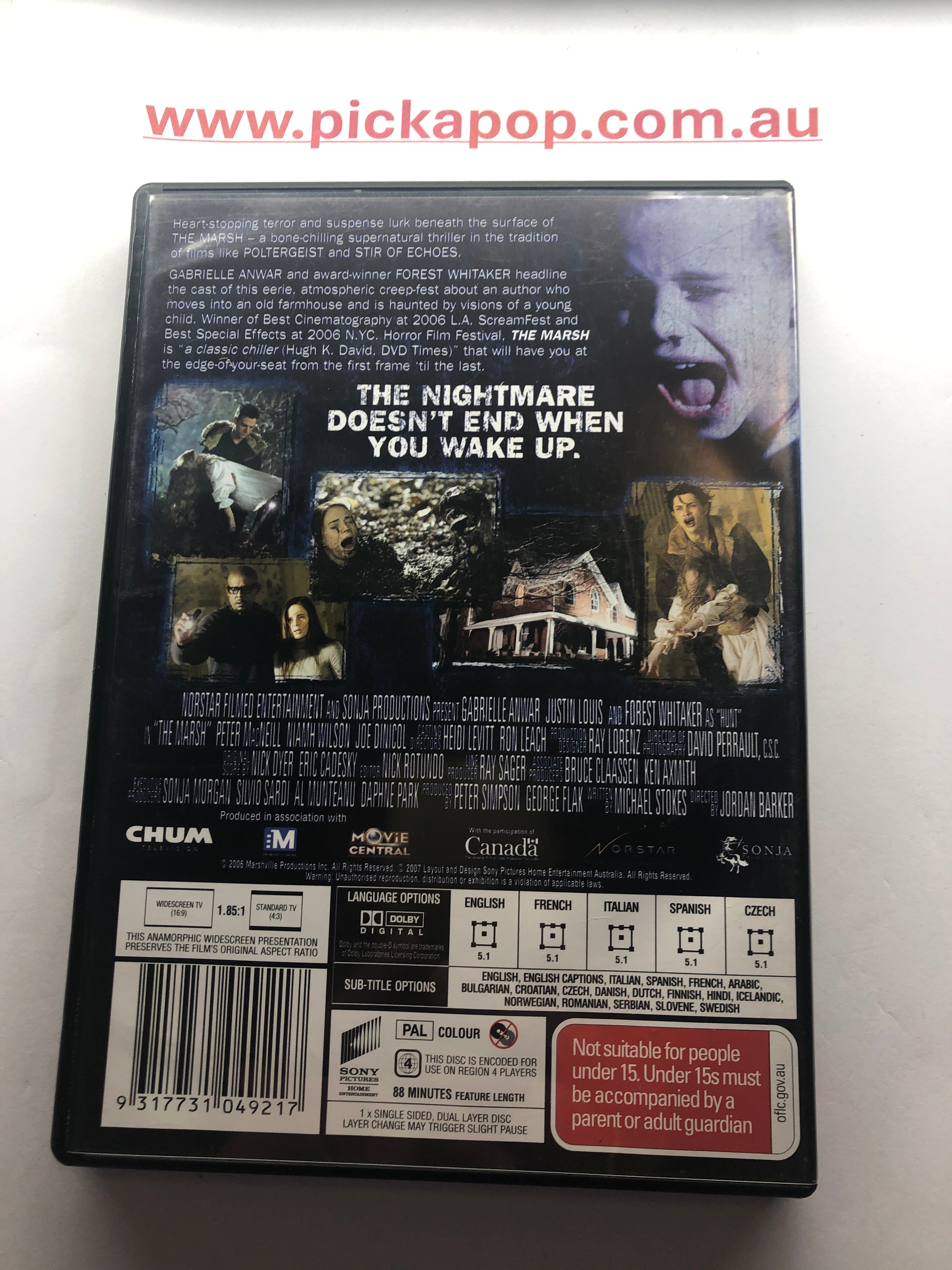 THE MARSH - (PAL Region 4) DVD Cleaned and Tested