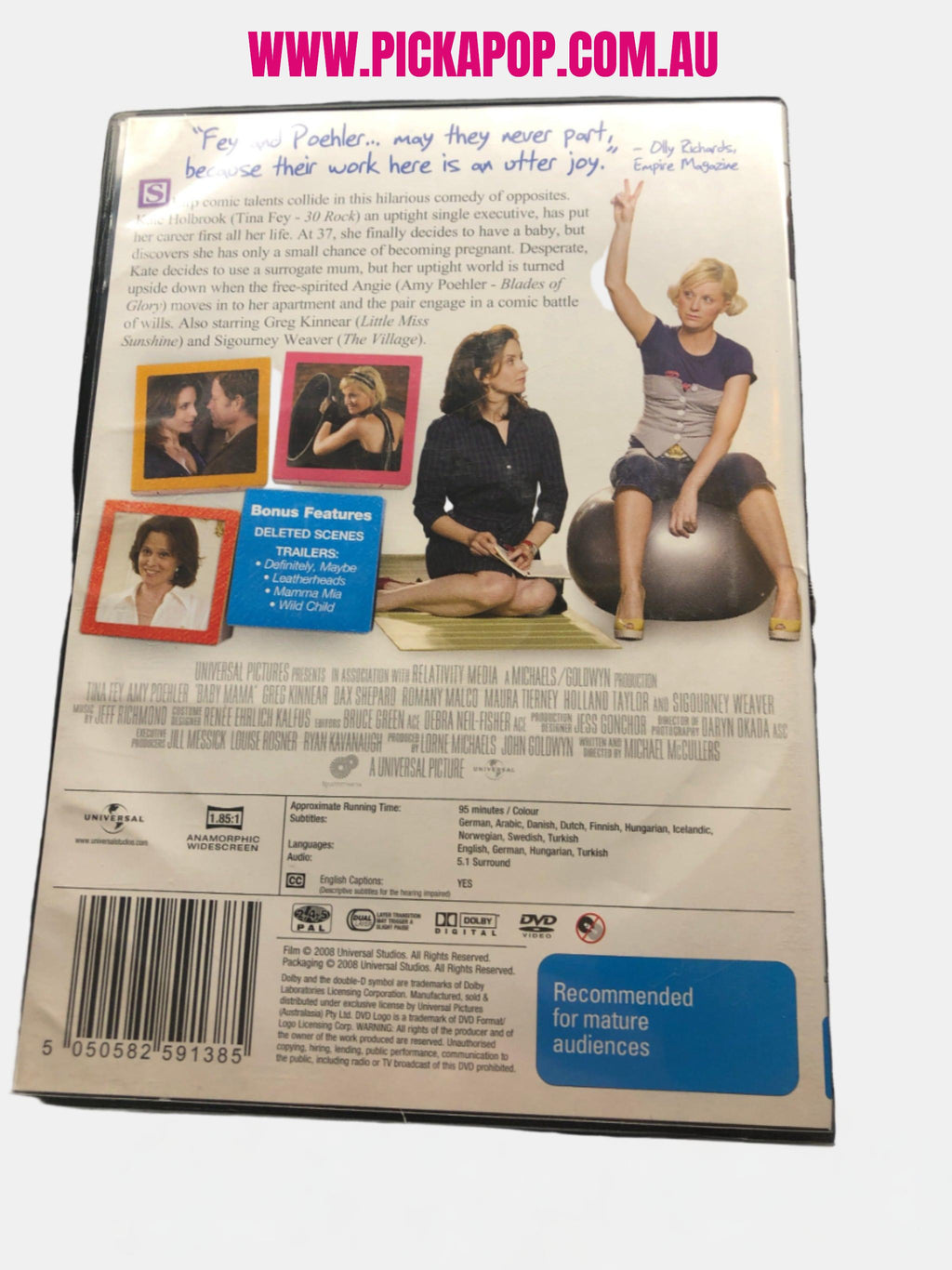 BABY MAMA - (PAL Region 4) DVD Cleaned and Tested