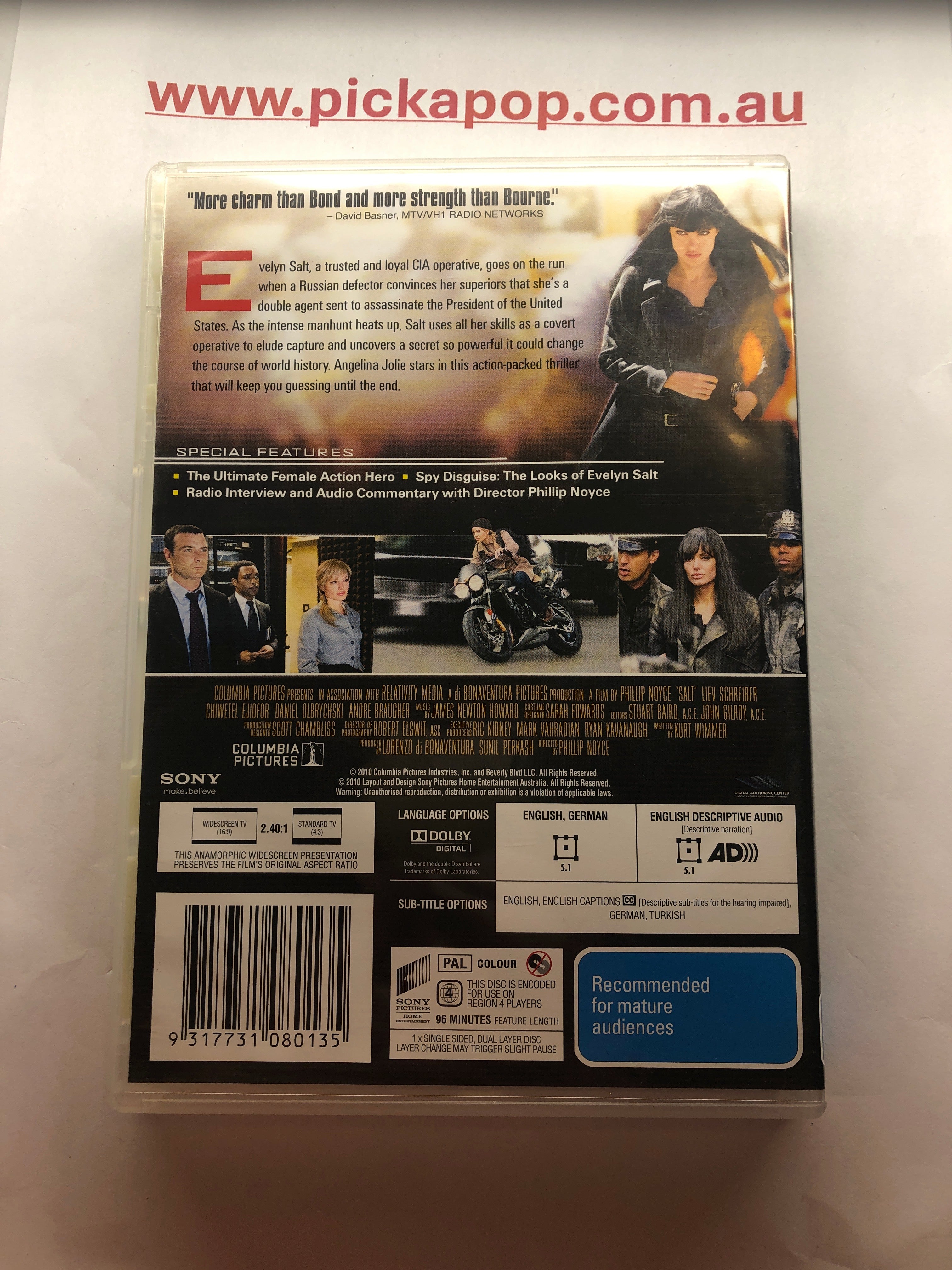 SALT - (PAL Region 4) DVD Cleaned and Tested