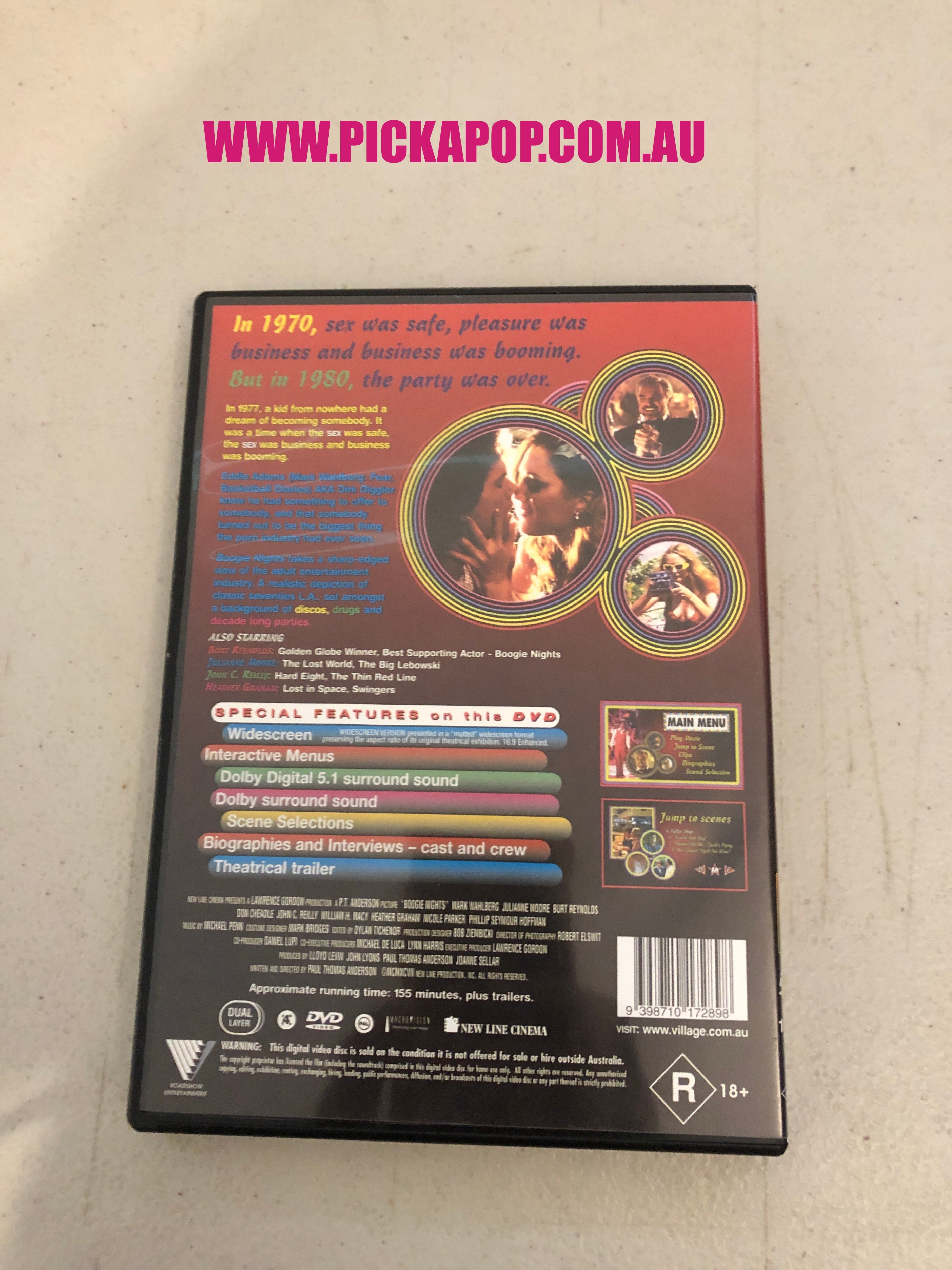BOOGIE NIGHTS - PAL Region 4 - DVD Cleaned and Tested