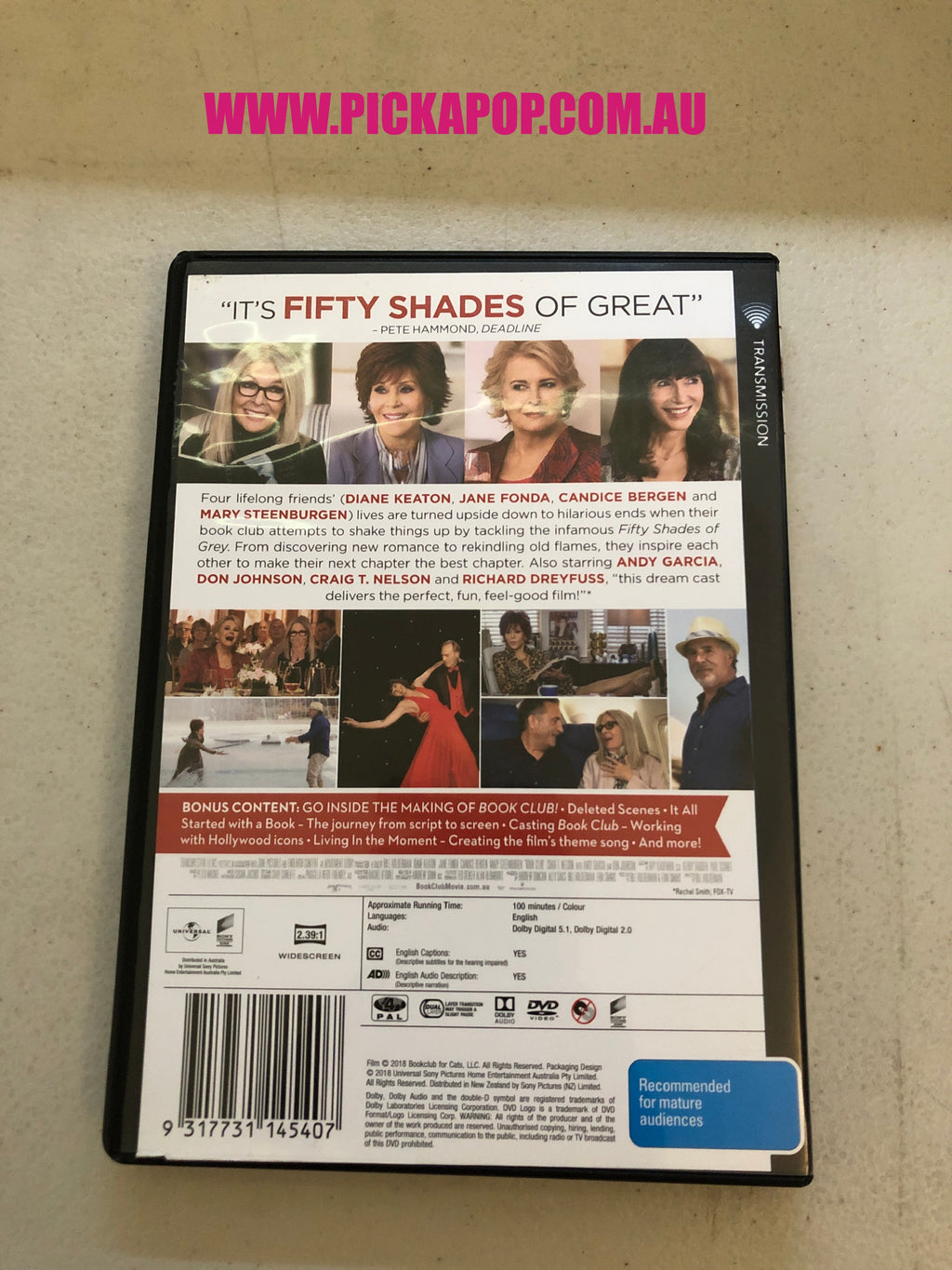 BOOK CLUB - PAL Region 4 - DVD Cleaned and Tested