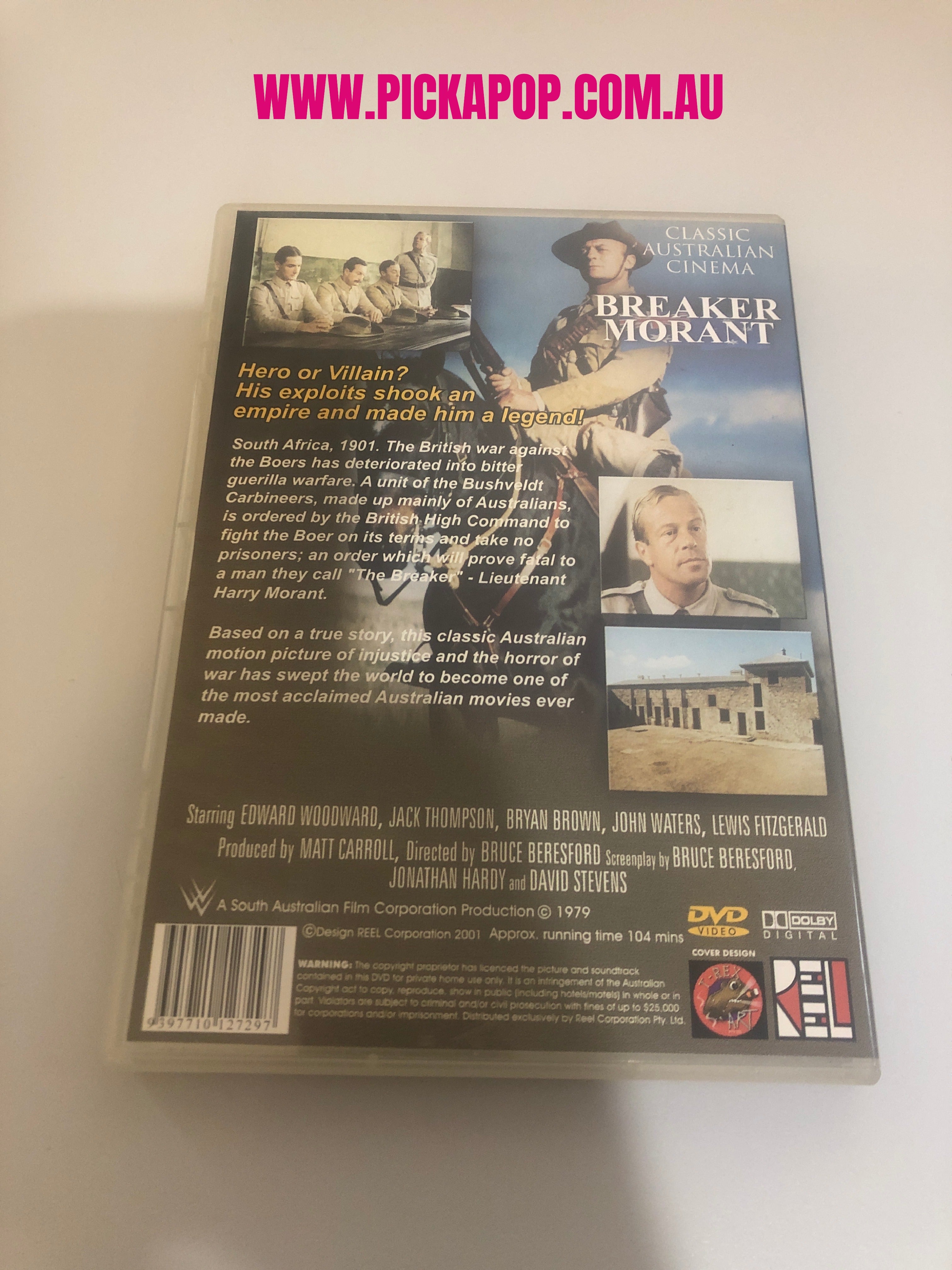 BREAKER MORANT - (PAL Region 4) DVD Cleaned and Tested