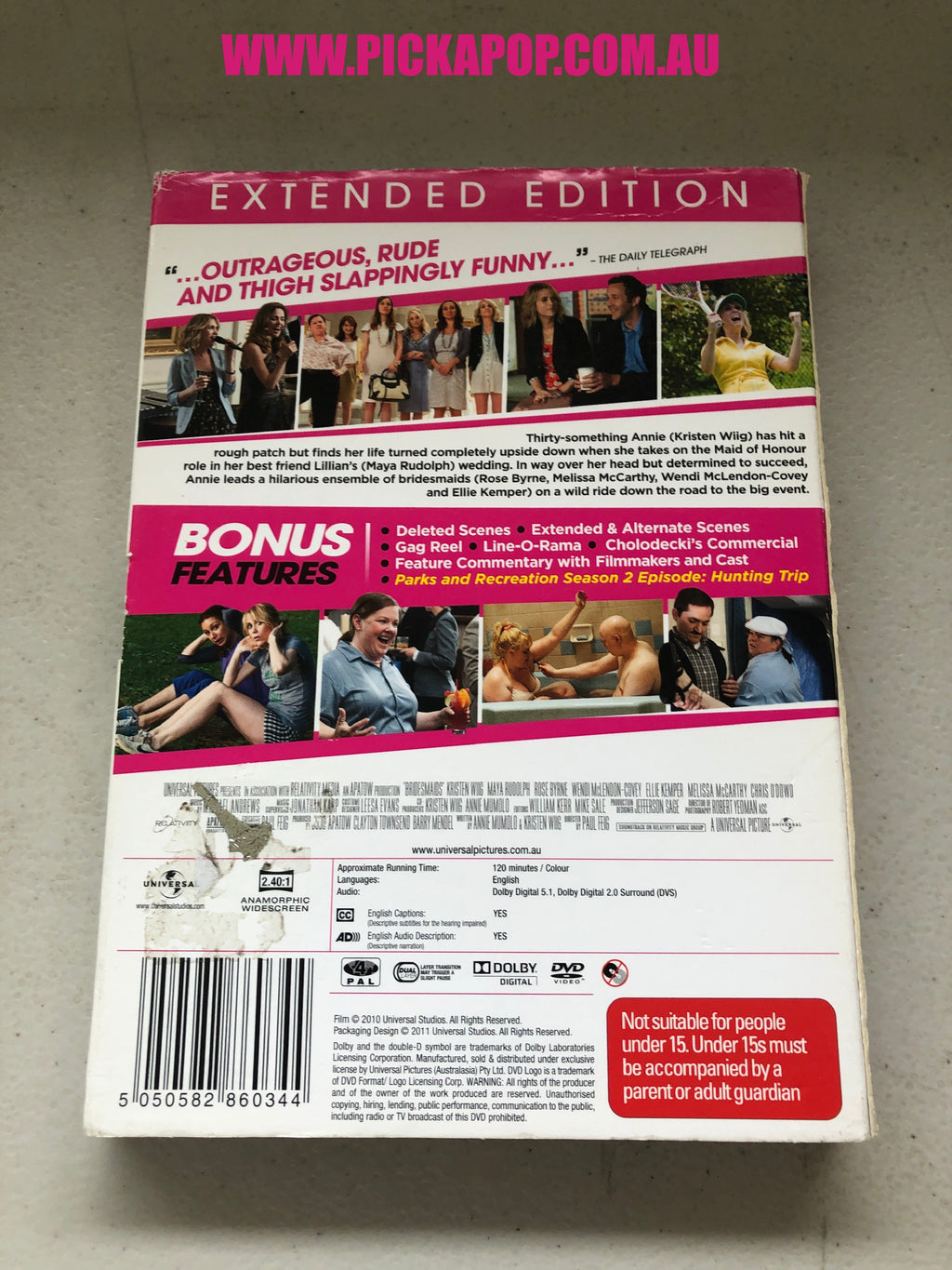 BRIDESMAIDS - PAL Region 4 - DVD Cleaned and Tested