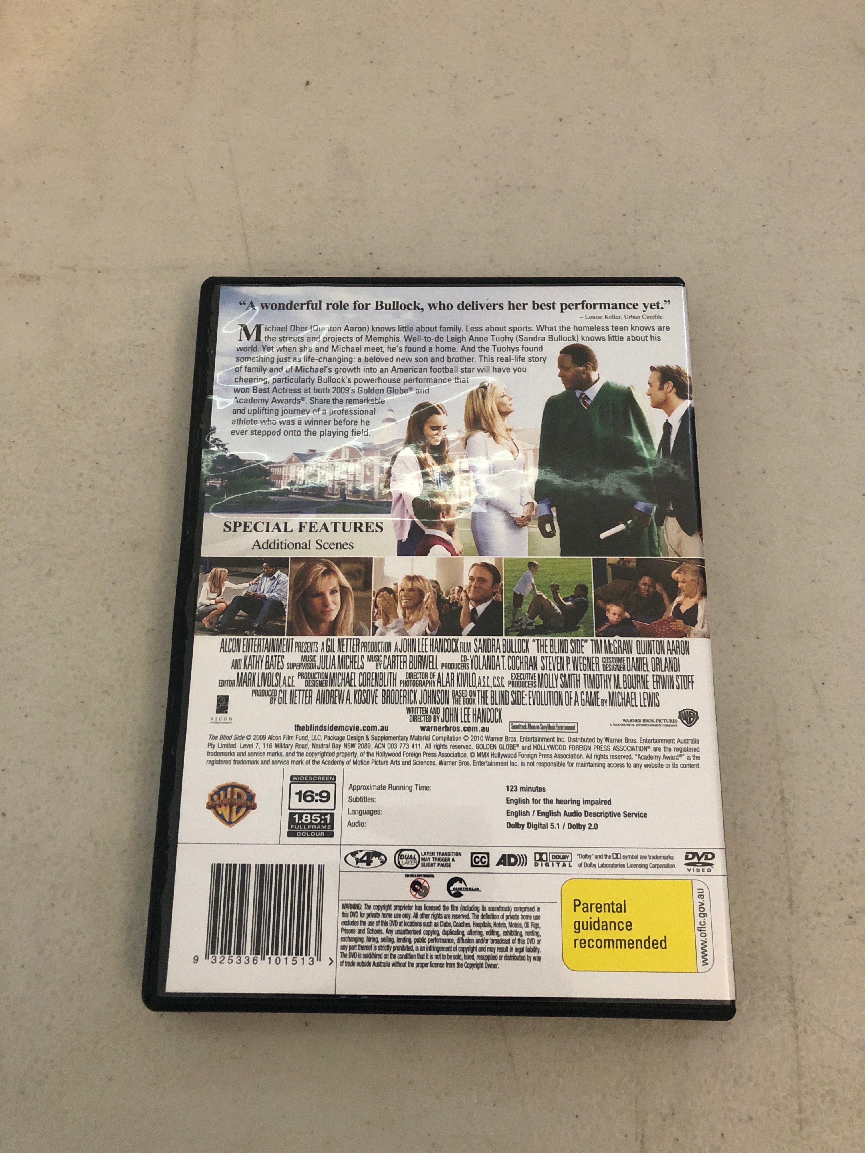 THE BLIND SIDE - PAL Region 4 - DVD Cleaned and Tested