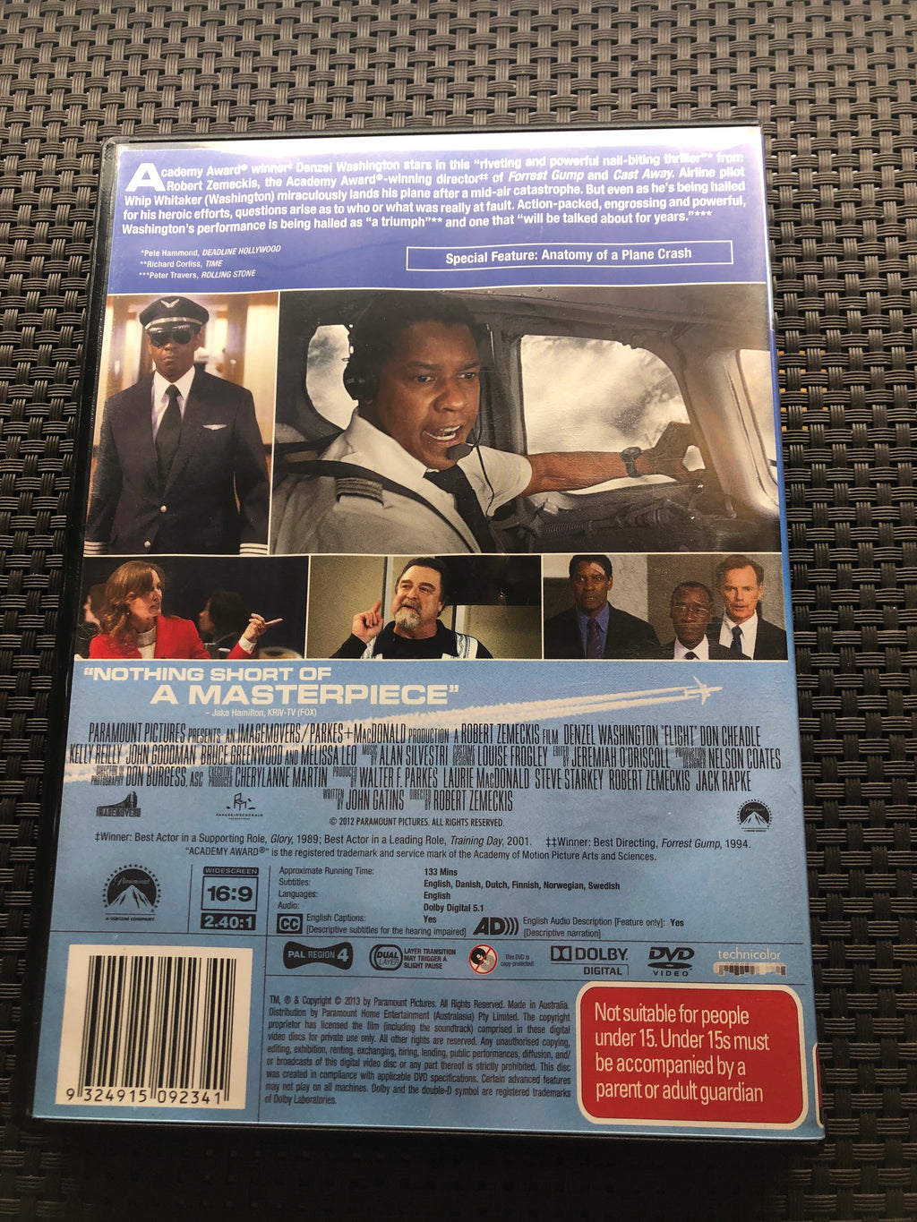 FLIGHT - EX RENTAL - (PAL Region 4) DVD Cleaned and Tested