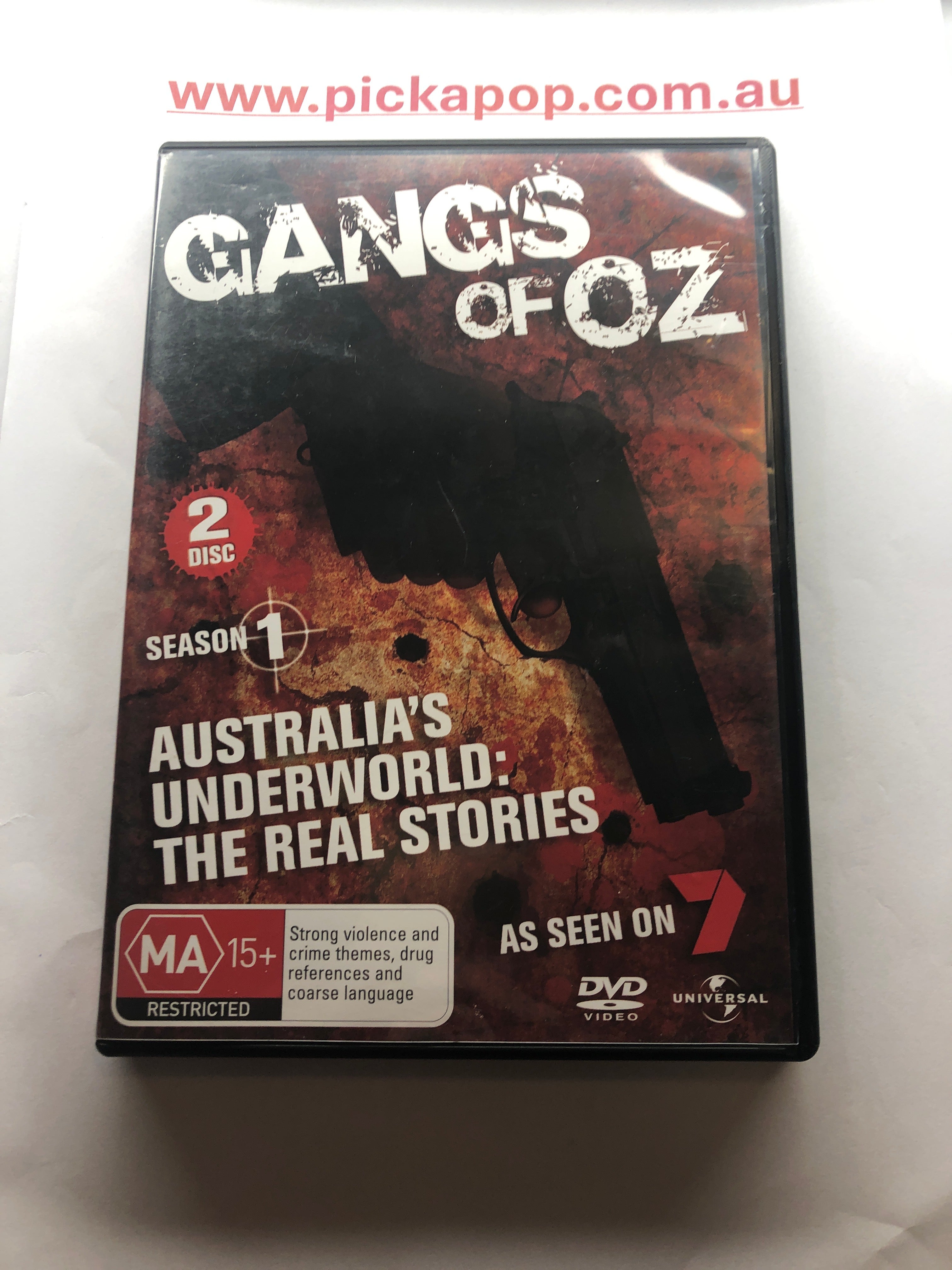 GANGS OF OZ SEASON 1 2 DISC - (PAL Region 4) DVD Cleaned and Tested
