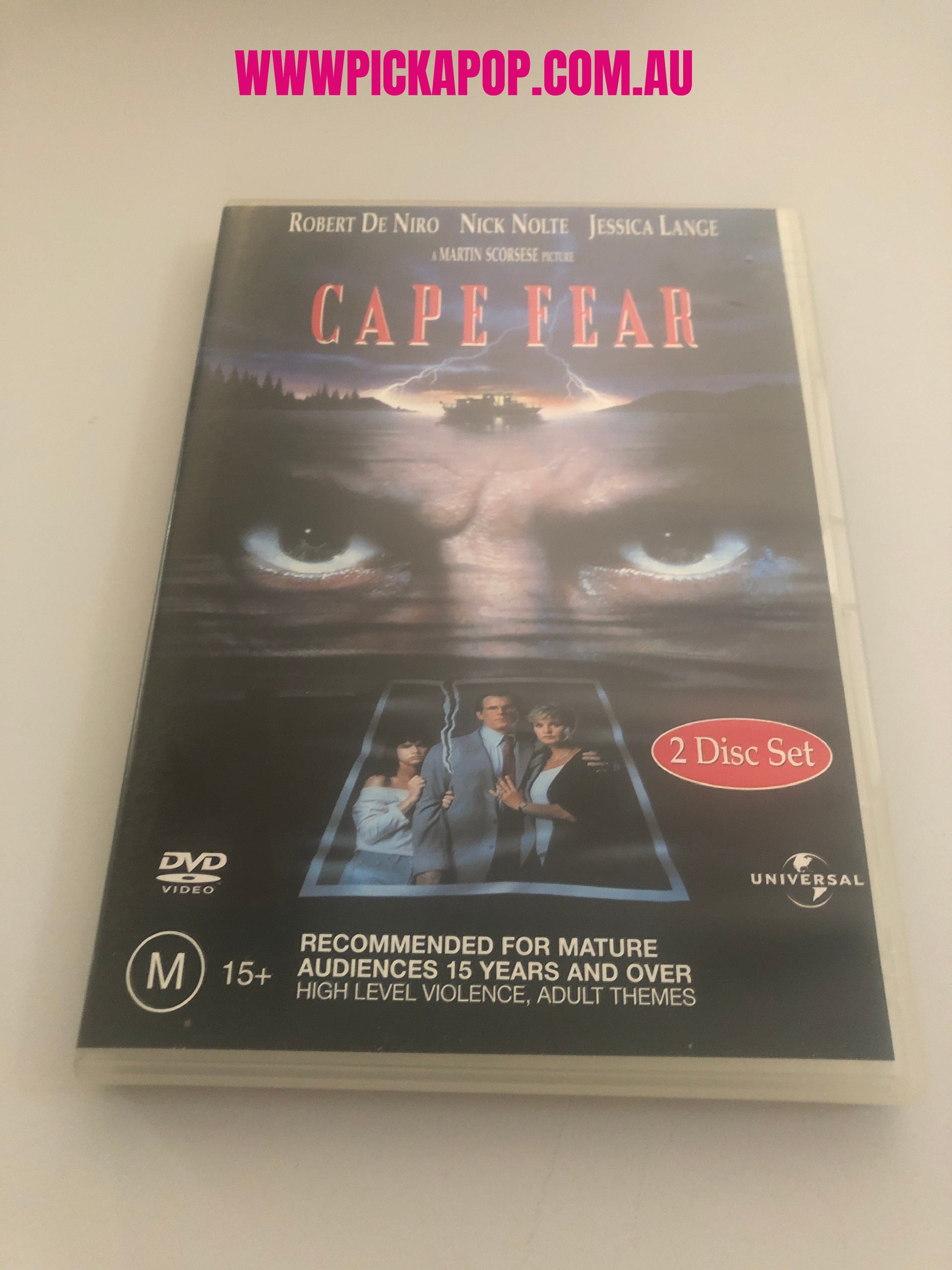 CAPE FEAR - (PAL Region 4) DVD Cleaned and Tested