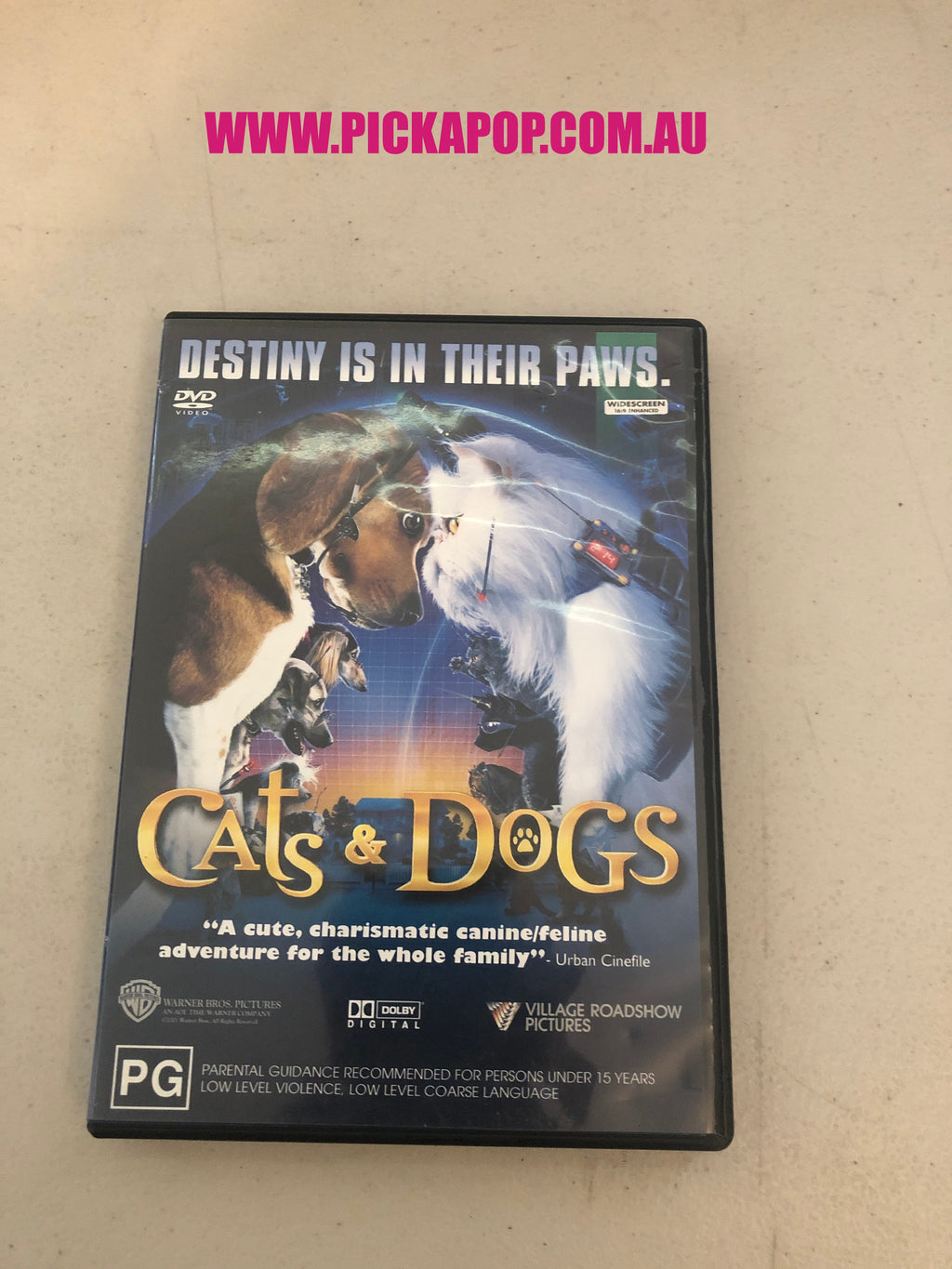 CATS & DOGS - PAL Region 4 - DVD Cleaned and Tested