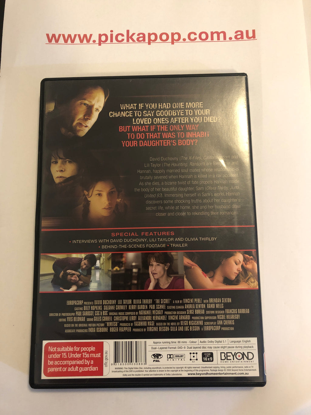 THE SECRET - (PAL Region 4) DVD Cleaned and Tested