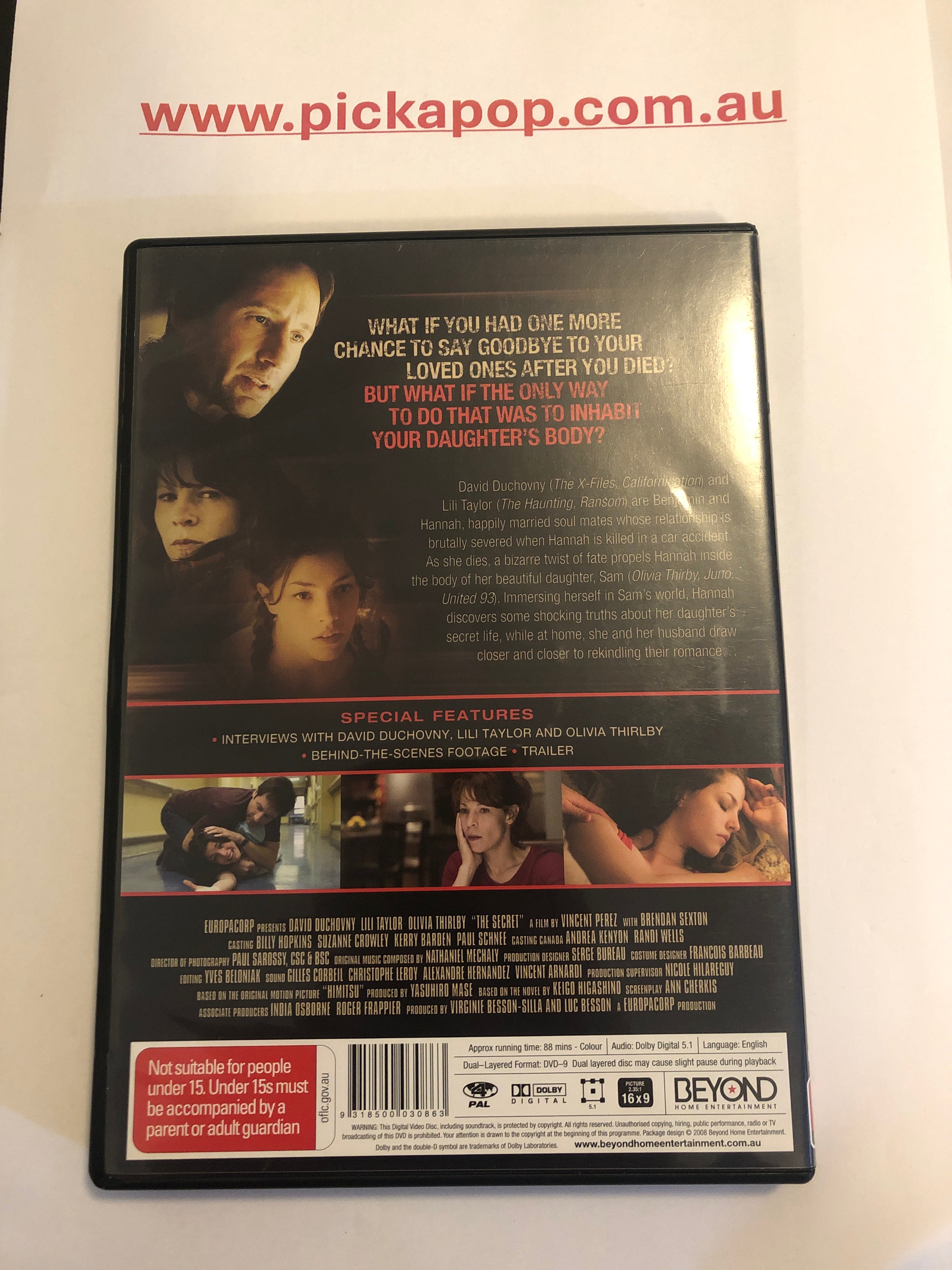 THE SECRET - (PAL Region 4) DVD Cleaned and Tested