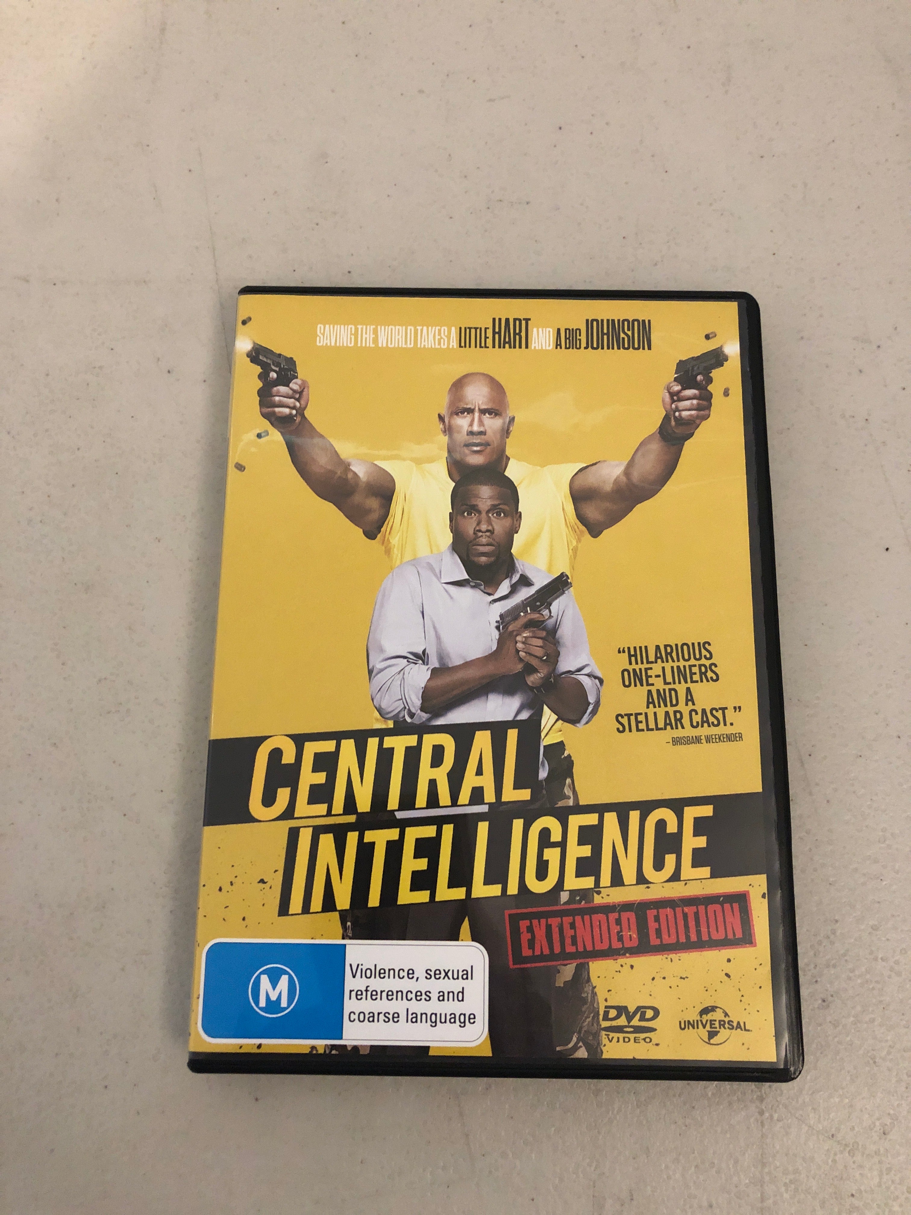 CENTRAL INTELLIGENCE EXTENDED EDITION - PAL Region 4 - DVD Cleaned and Tested