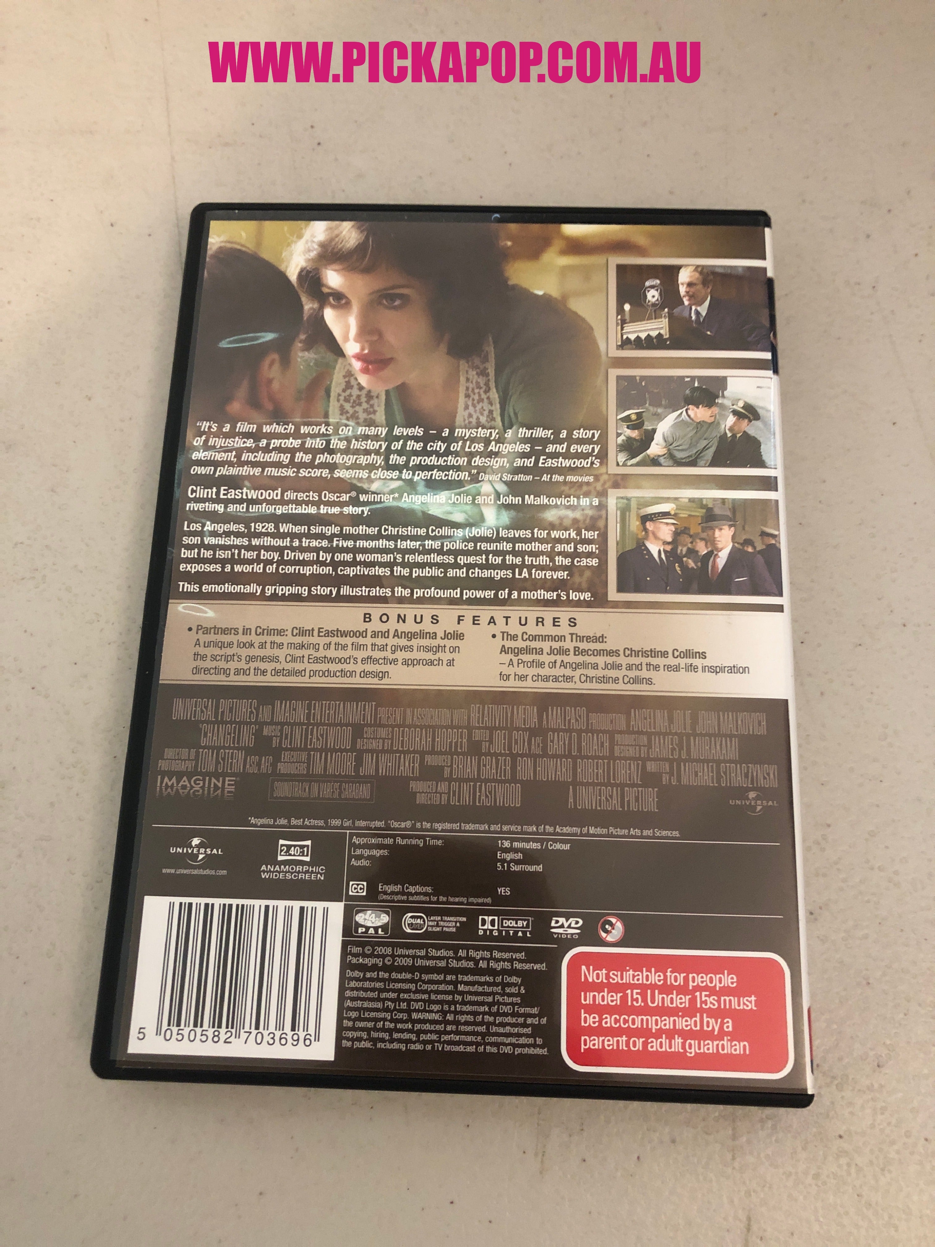 CHANGELING - PAL Region 4 - DVD Cleaned and Tested