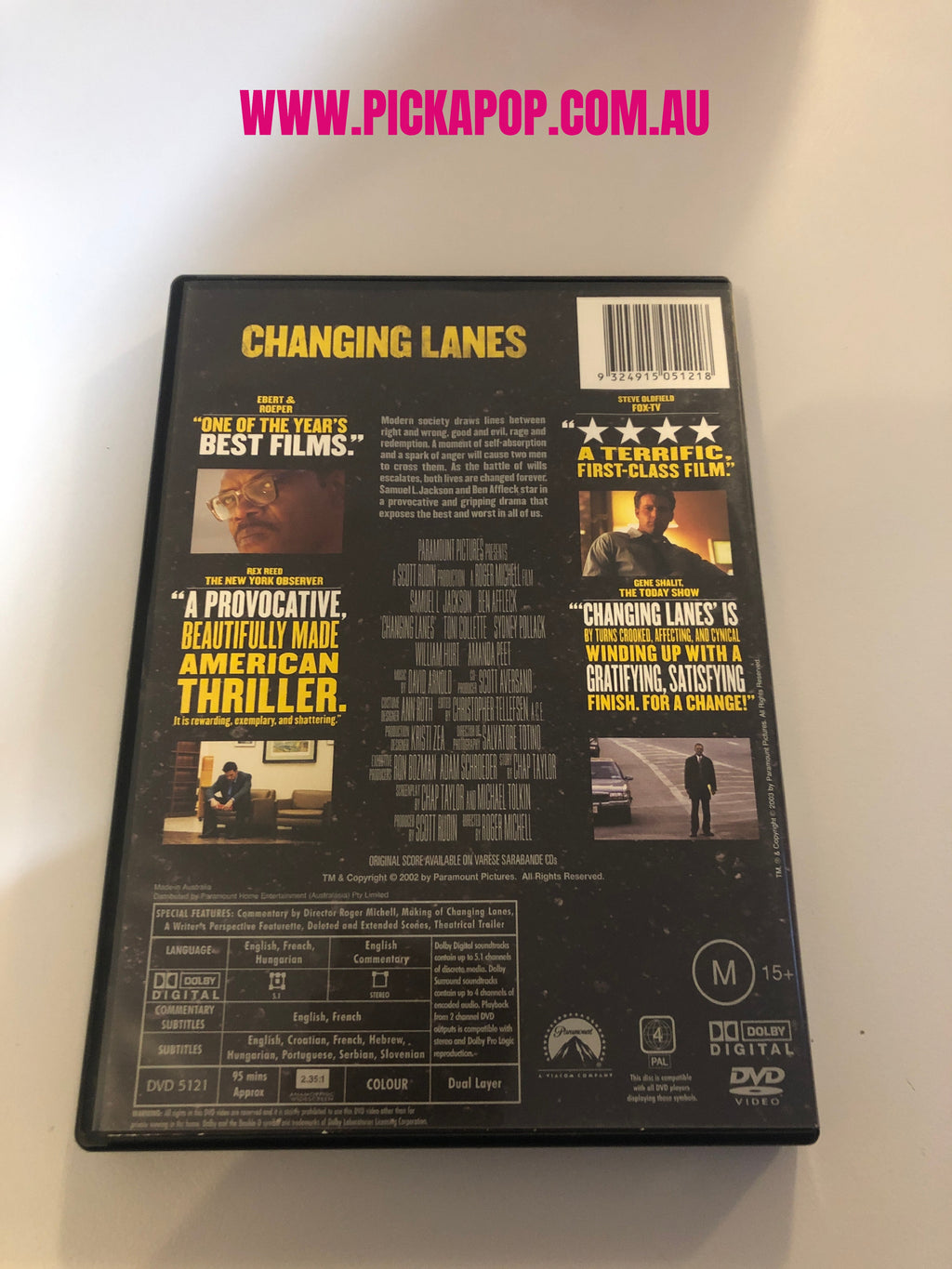 CHANGING LINES - (PAL Region 4) DVD Cleaned and Tested