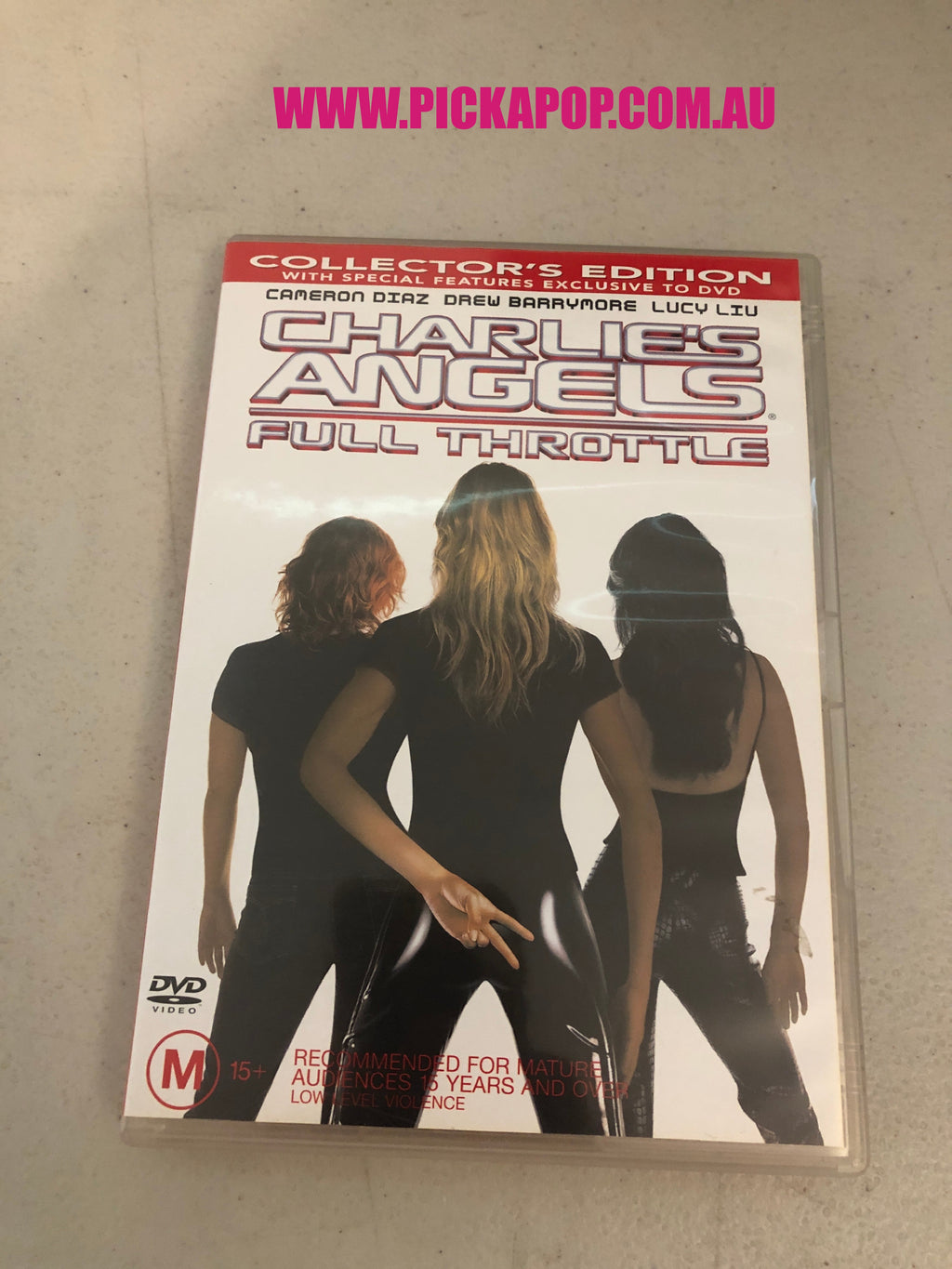 CHARLIE'S ANGELS FULL THROTTLE - PAL Region 4 - DVD Cleaned and Tested