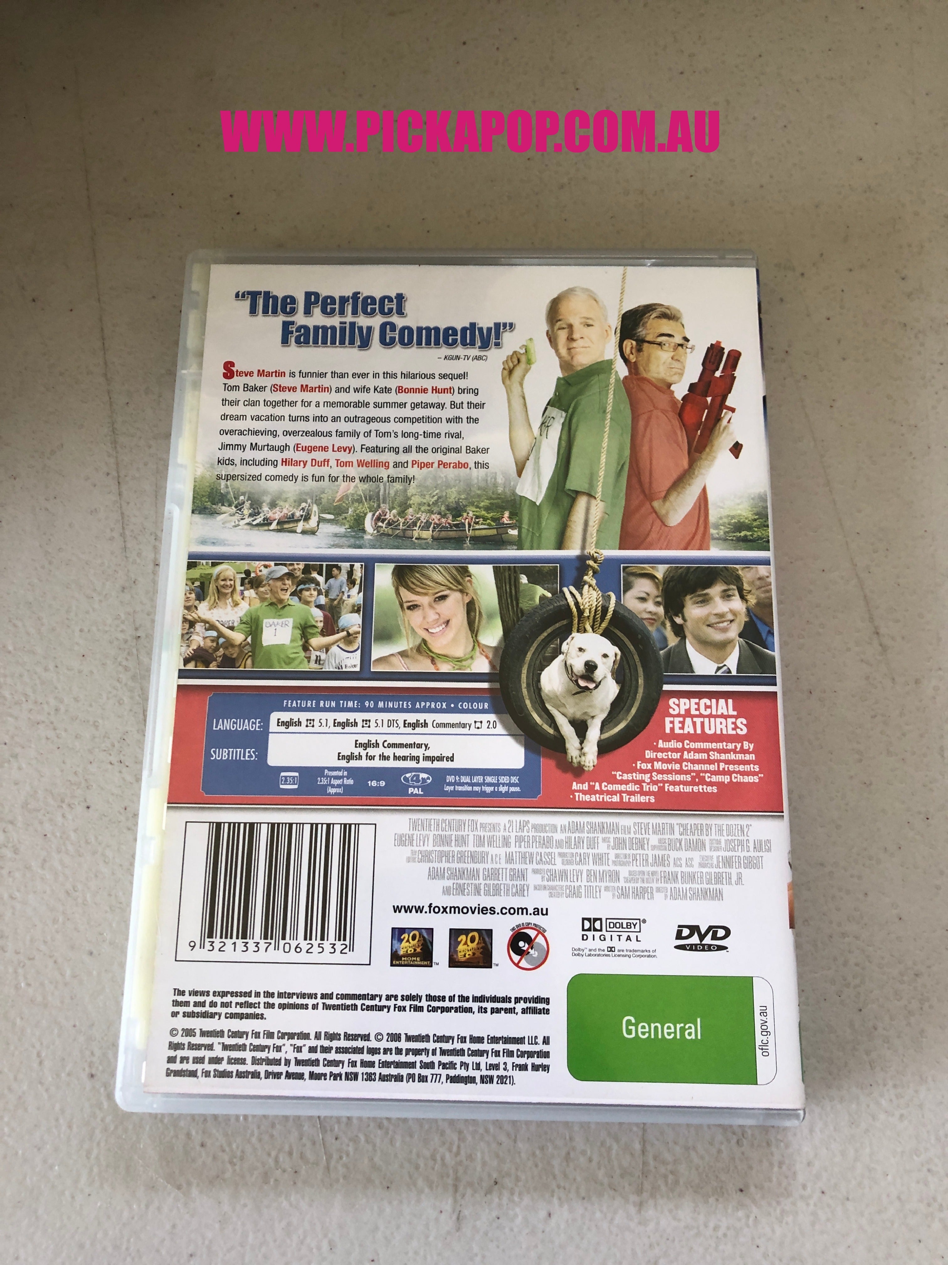 CHEAPER BY THE DOZEN 2 - PAL Region 4 - DVD Cleaned and Tested