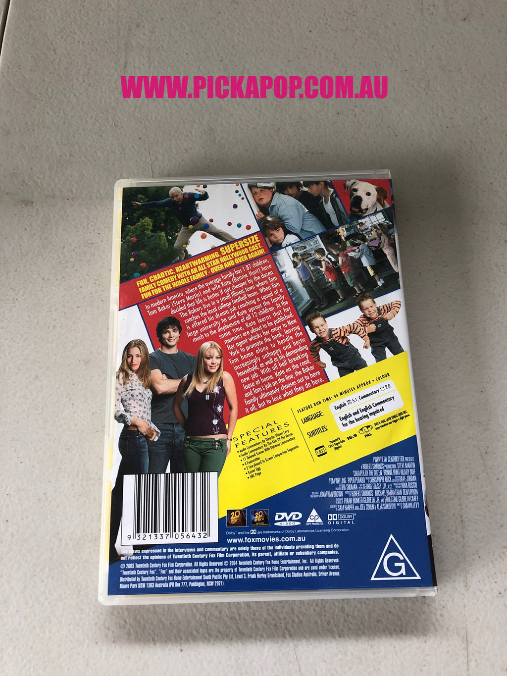 CHEAPER BY THE DOZEN - PAL Region 4 - DVD Cleaned and Tested