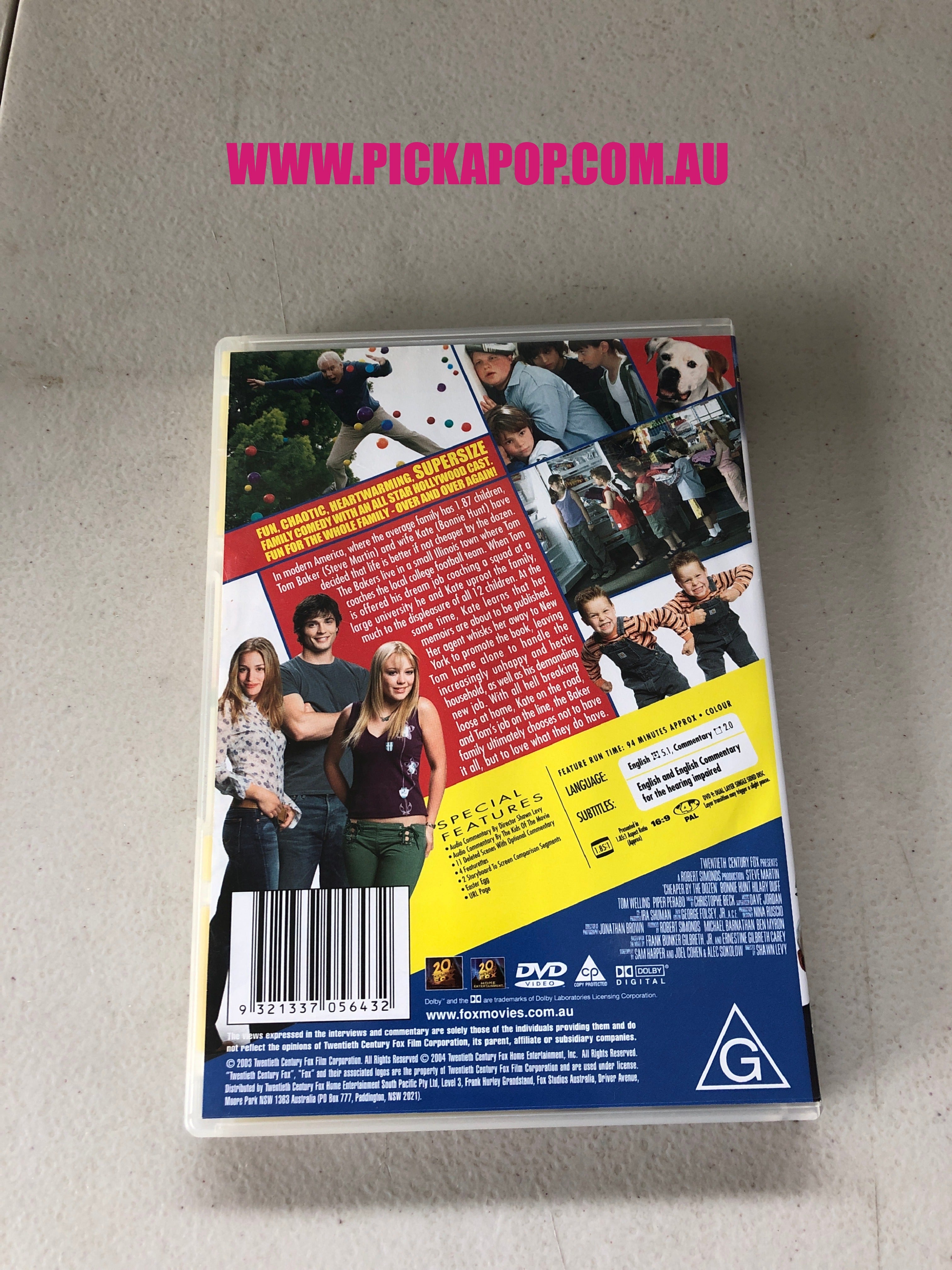 CHEAPER BY THE DOZEN - PAL Region 4 - DVD Cleaned and Tested