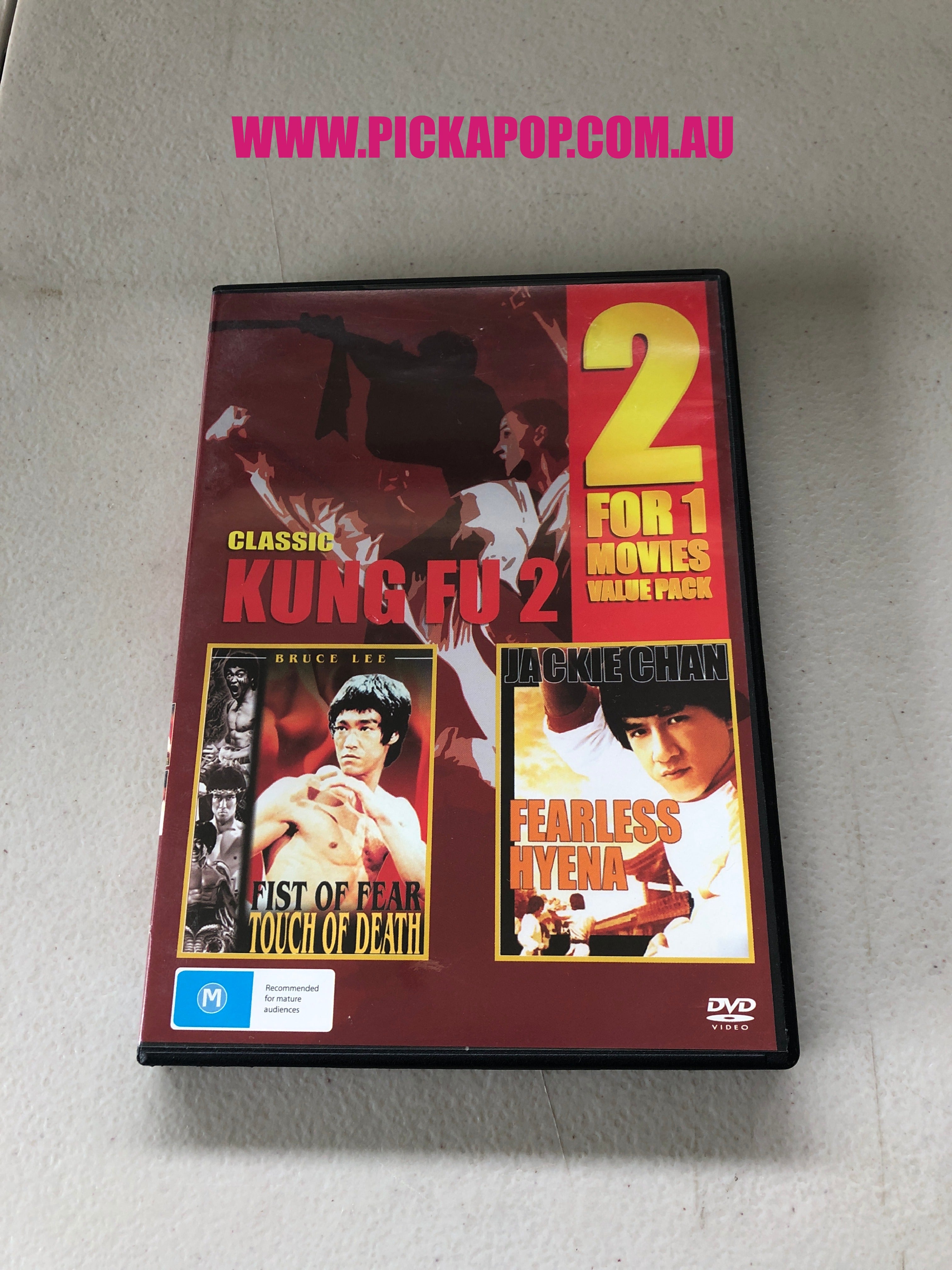 CLASSIC KUNG FU 2 (BRUCE LEE,JACKIE CHAN) - PAL Region 4 - DVD Cleaned and Tested