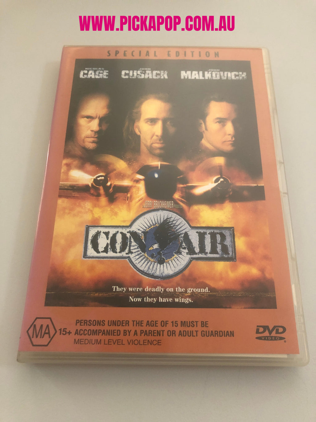 CON AIR - (PAL Region 4) DVD Cleaned and Tested