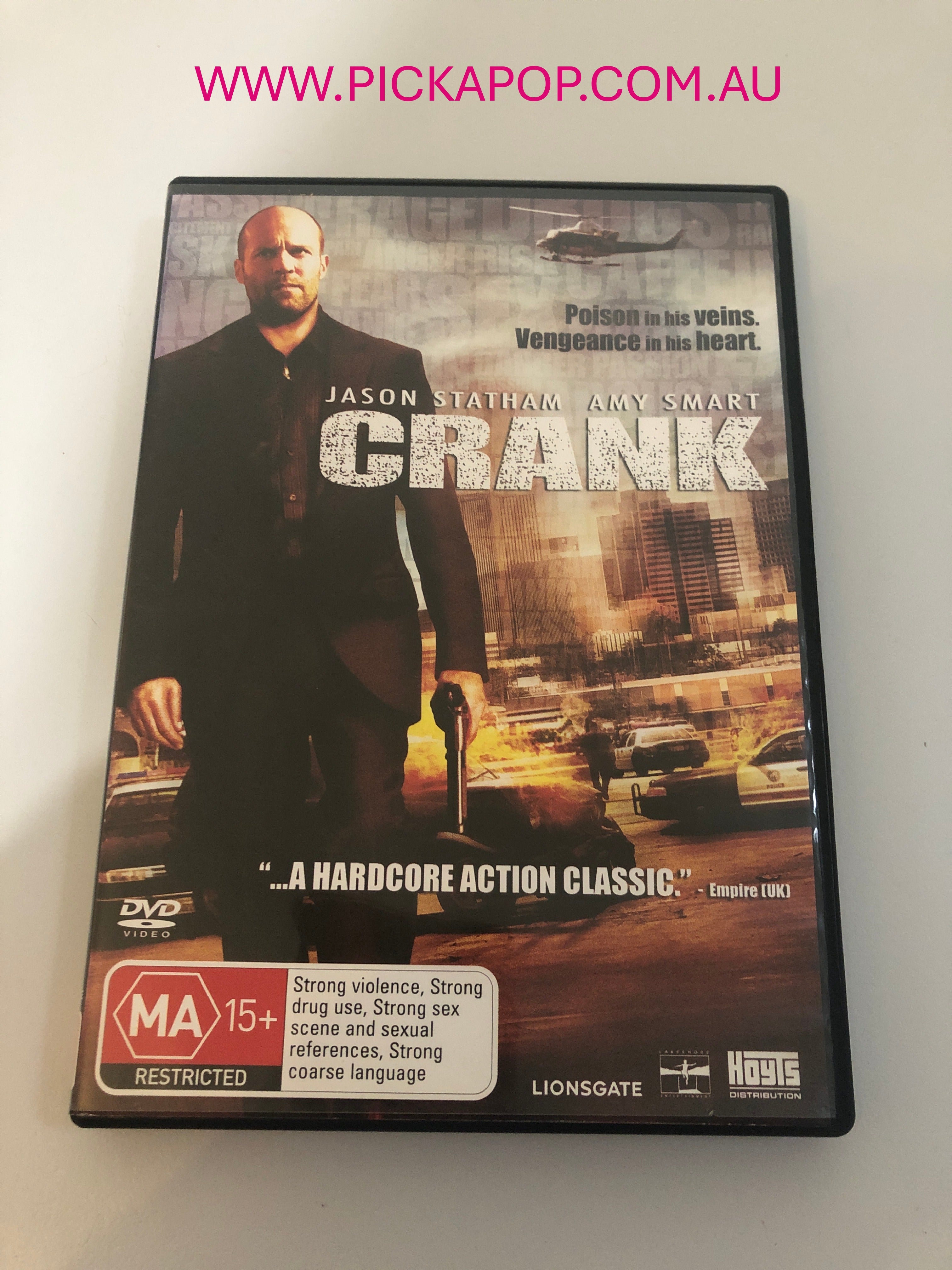 CRANK - (PAL Region 4) DVD Cleaned and Tested