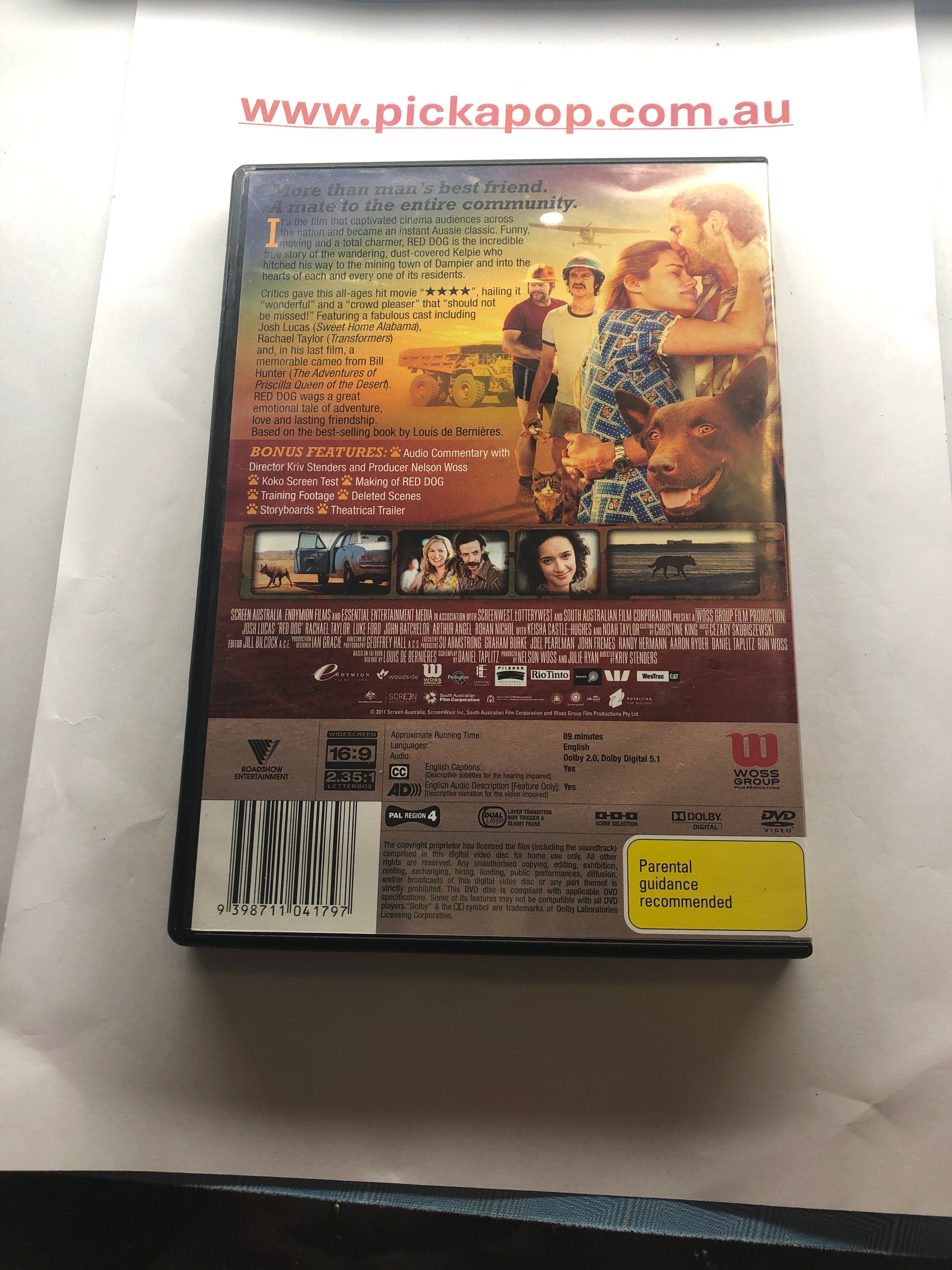 RED DOG - (PAL Region 4) DVD Cleaned and Tested