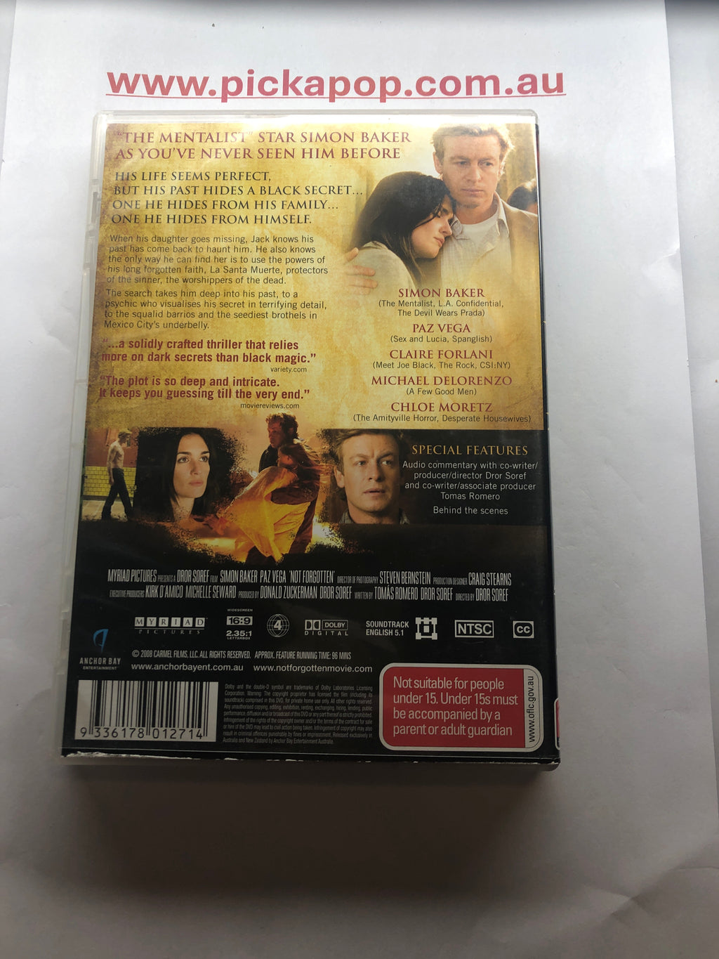 NOT FORGOTTEN - (PAL Region 4) DVD Cleaned and Tested