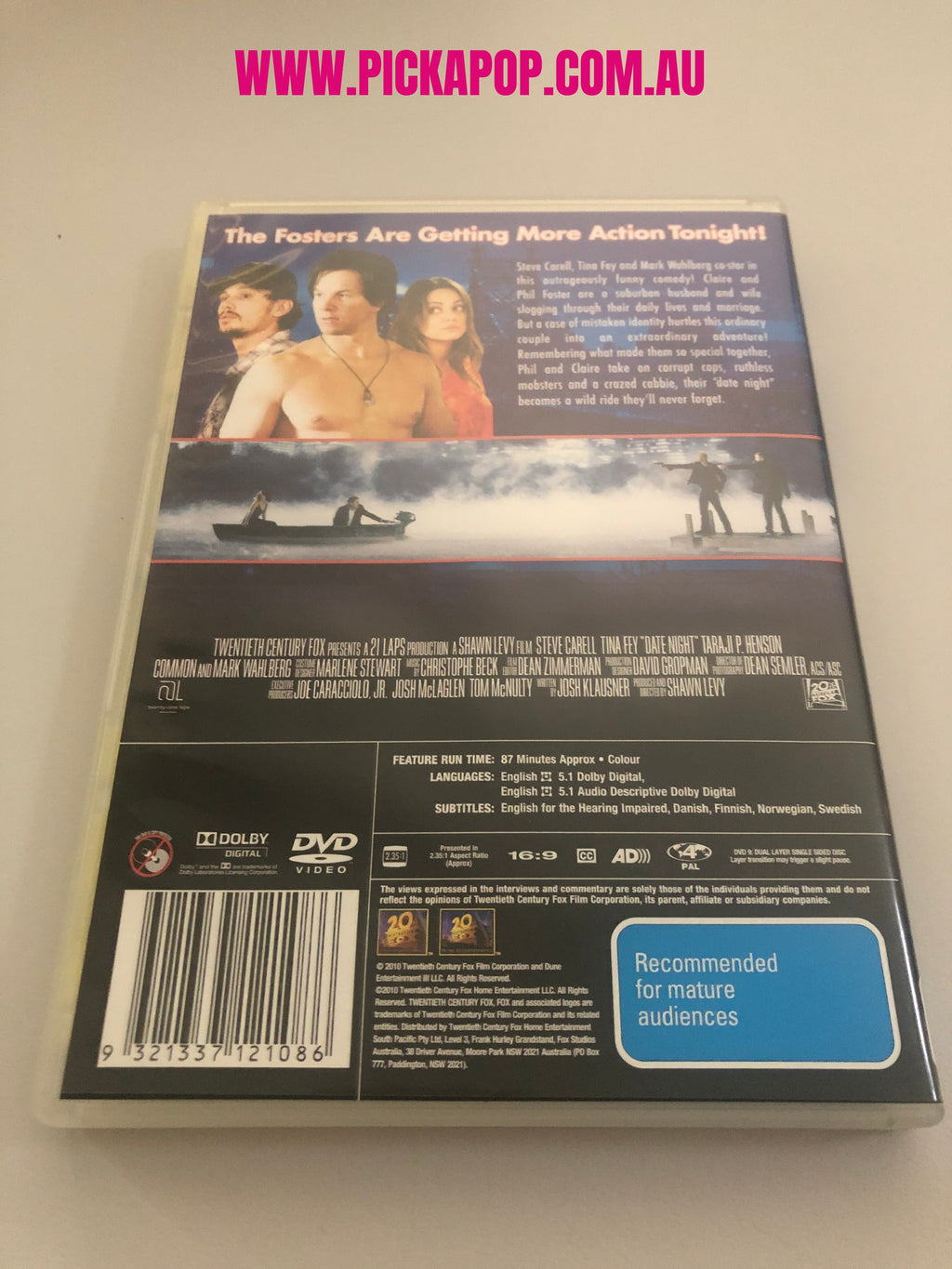 DATE NIGHT - (PAL Region 4) DVD Cleaned and Tested