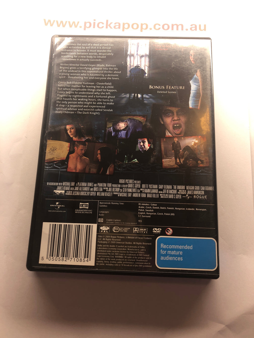 THE UNBORN - (PAL Region 4) DVD Cleaned and Tested