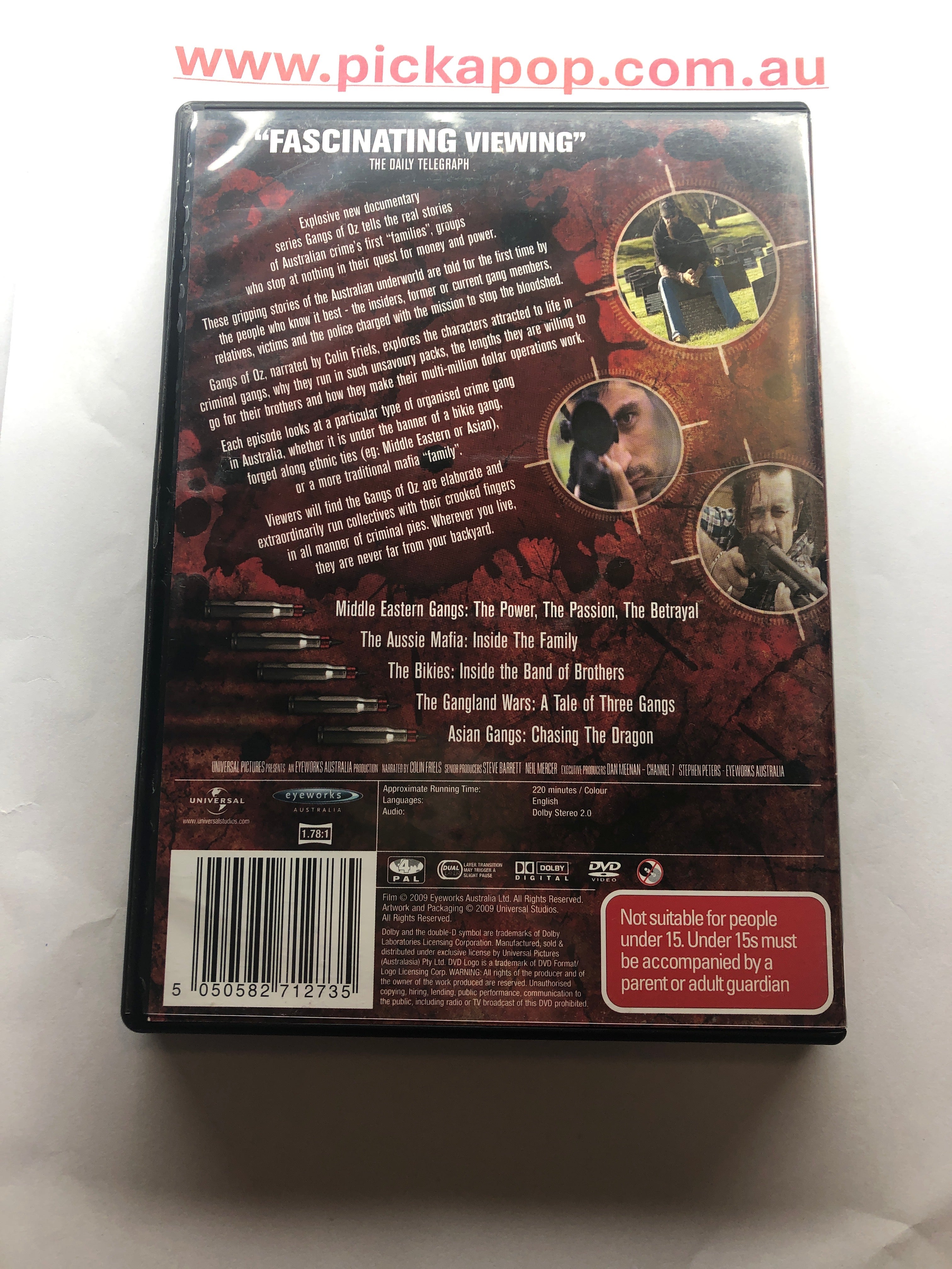 GANGS OF OZ SEASON 1 2 DISC - (PAL Region 4) DVD Cleaned and Tested