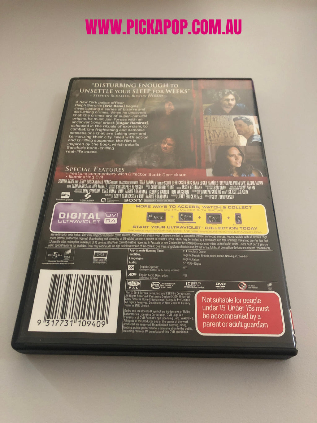 DELIVER US FROM DEVIL - (PAL Region 4) DVD & DIGITAL ULTRAVIOLET Cleaned and Tested