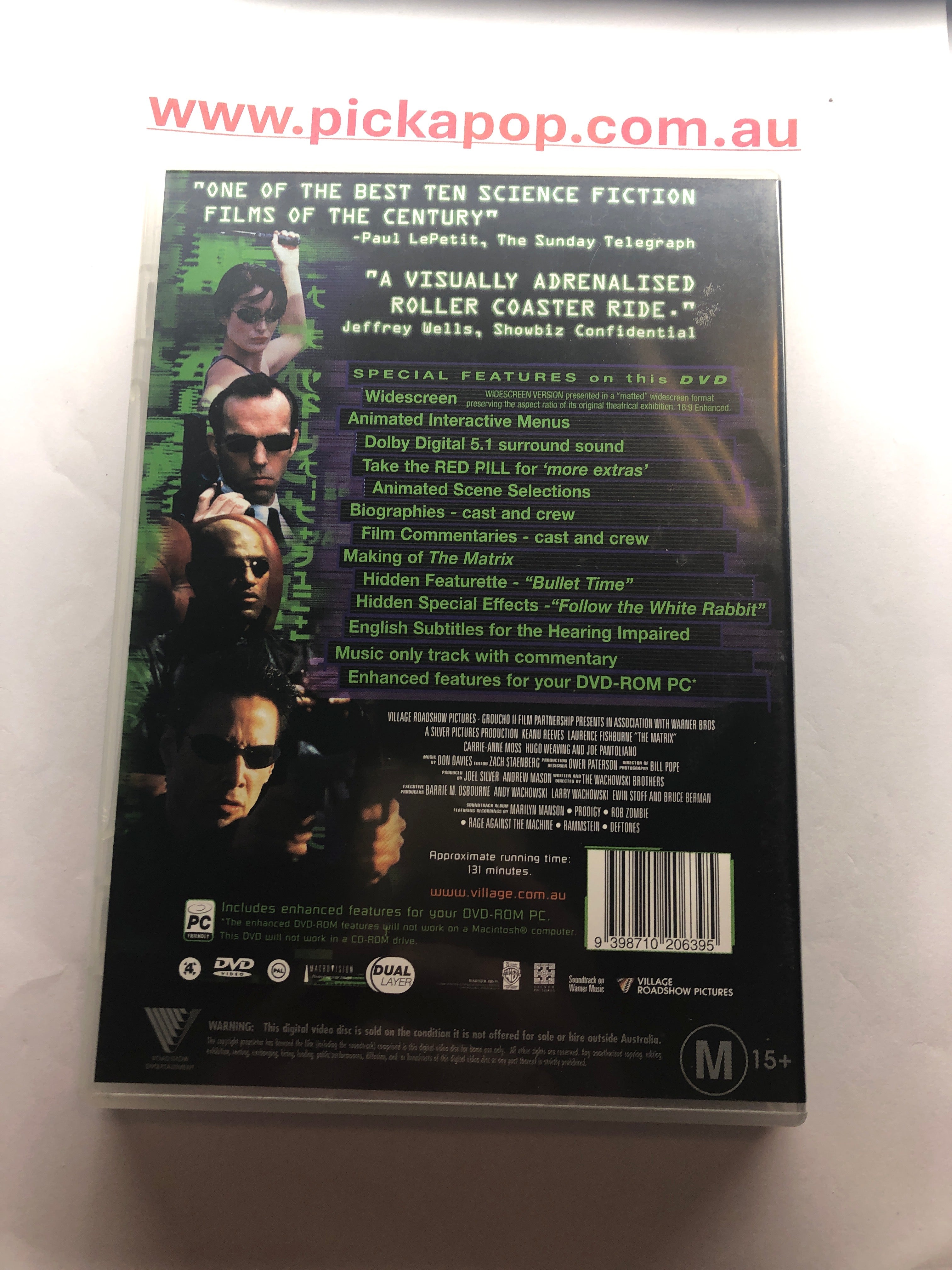 MATRIX - (PAL Region 4) DVD Cleaned and Tested