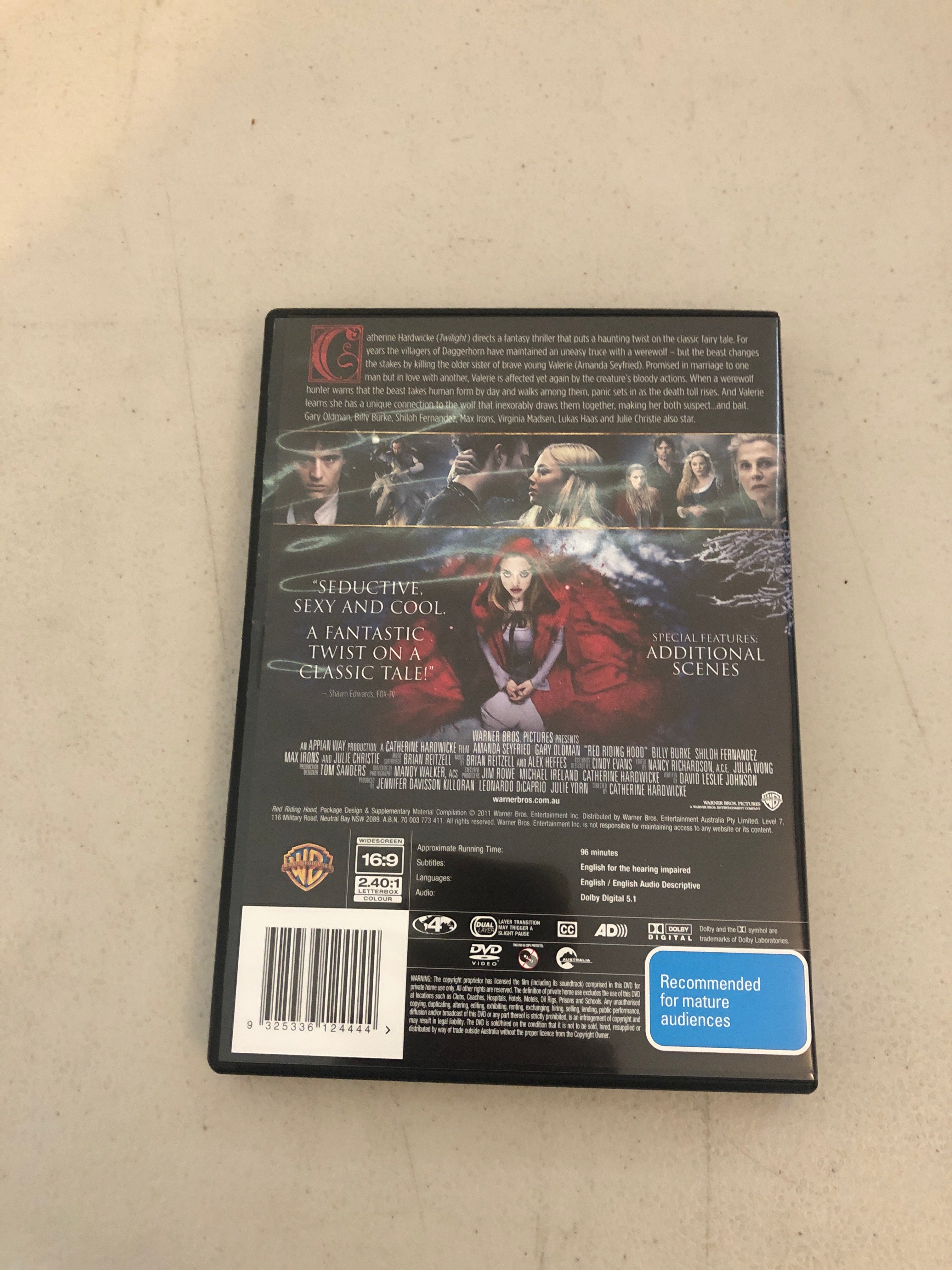 RED RIDING HOOD - PAL Region 4 - DVD Cleaned and Tested