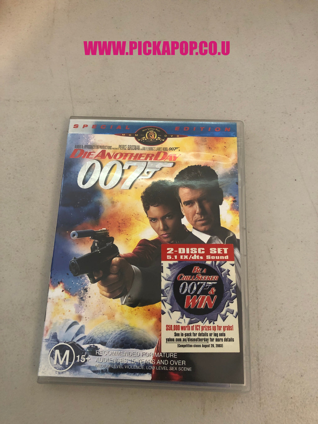 DIE ANOTHER DAY 007 2 DISC SET - PAL Region 4 - DVD Cleaned and Tested
