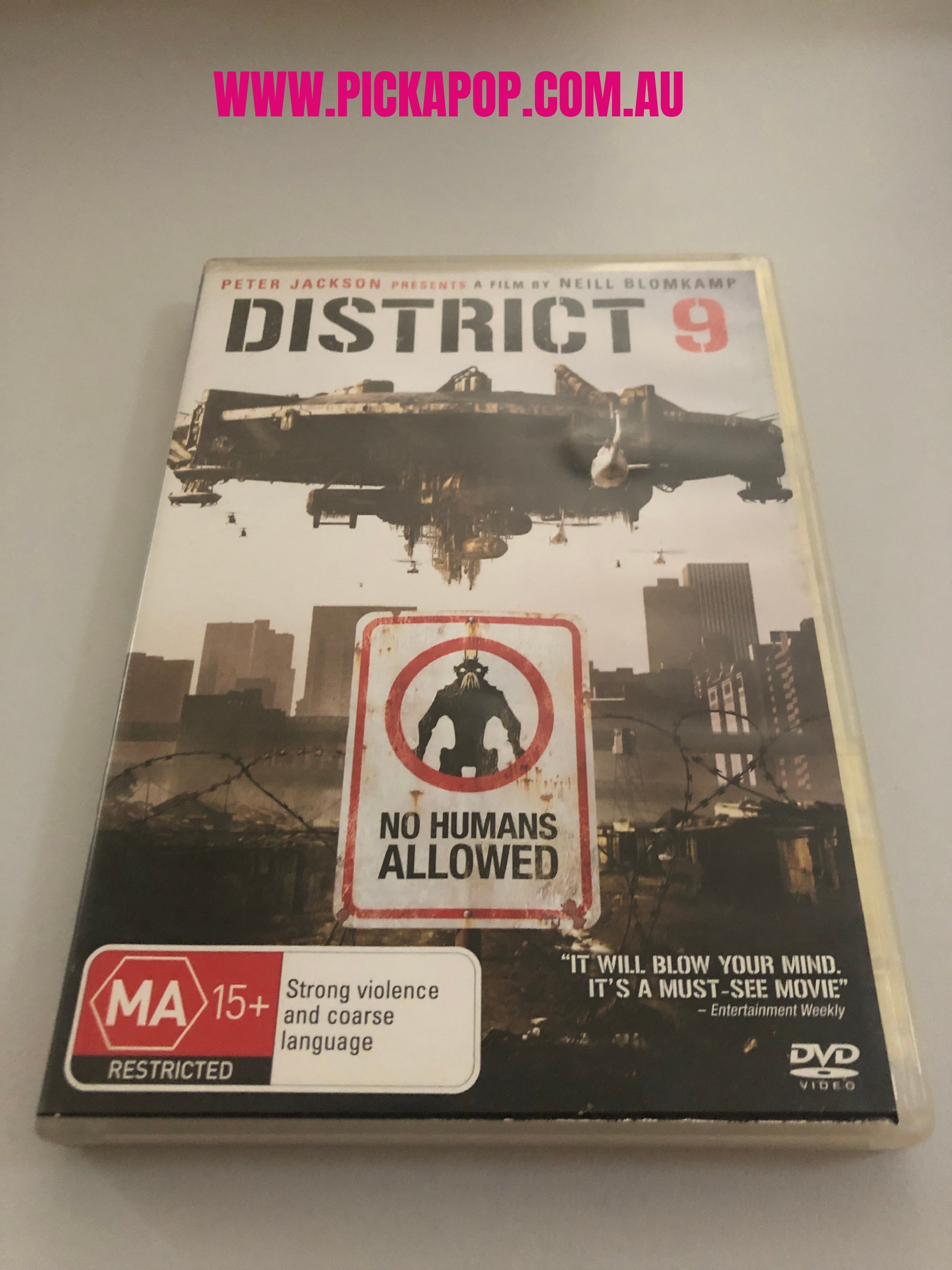 DISTRICIT 9 - (PAL Region 4) DVD Cleaned and Tested