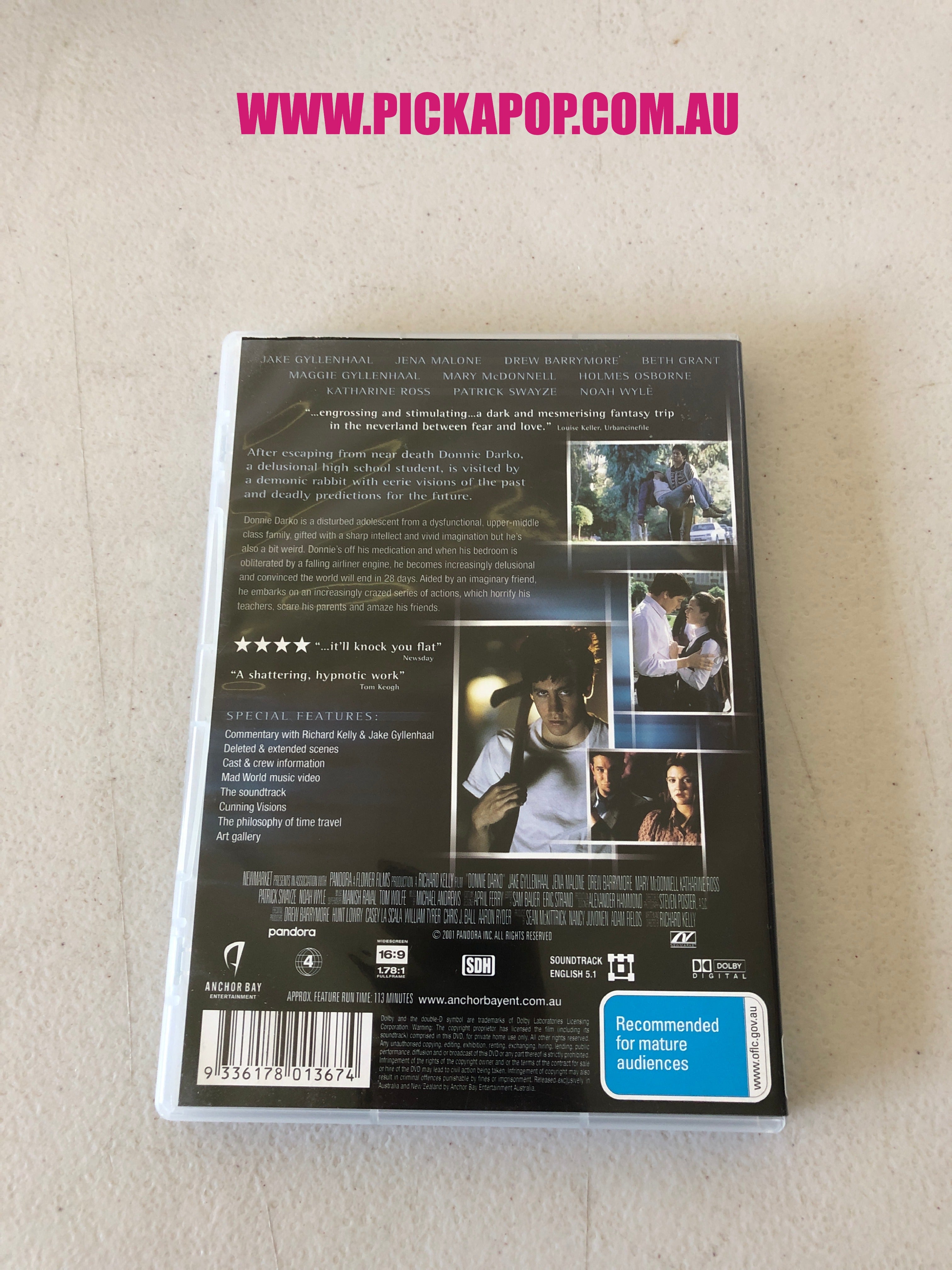 DONNIE DARKO - PAL Region 4 - DVD Cleaned and Tested
