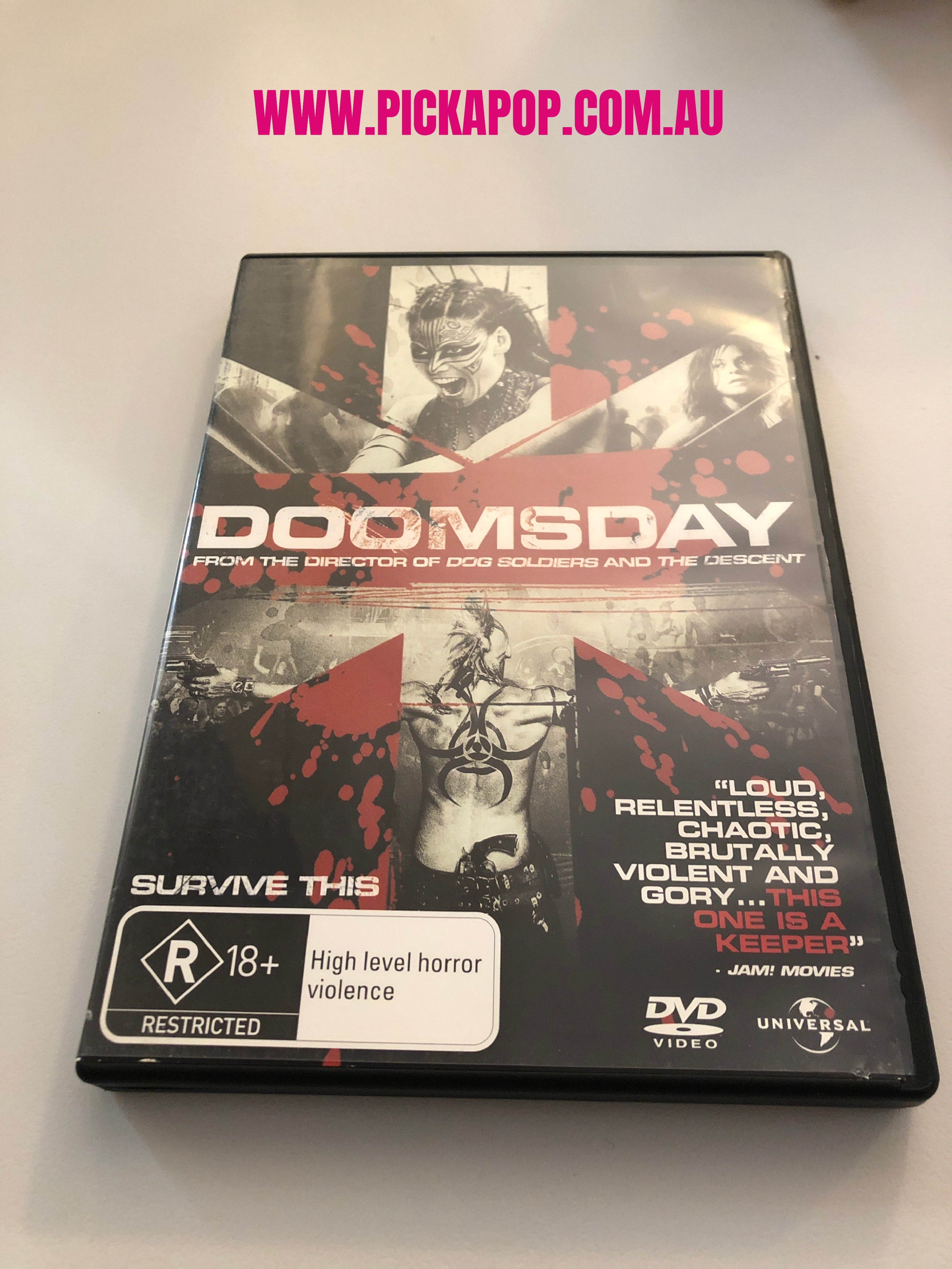 DOOMSDAY - (PAL Region 4) DVD Cleaned and Tested