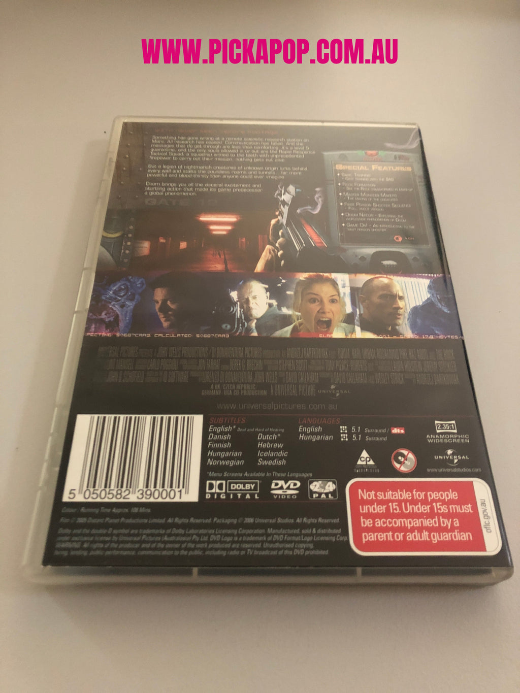 DOOM EXTENDED EDITION - (PAL Region 4) DVD Cleaned and Tested