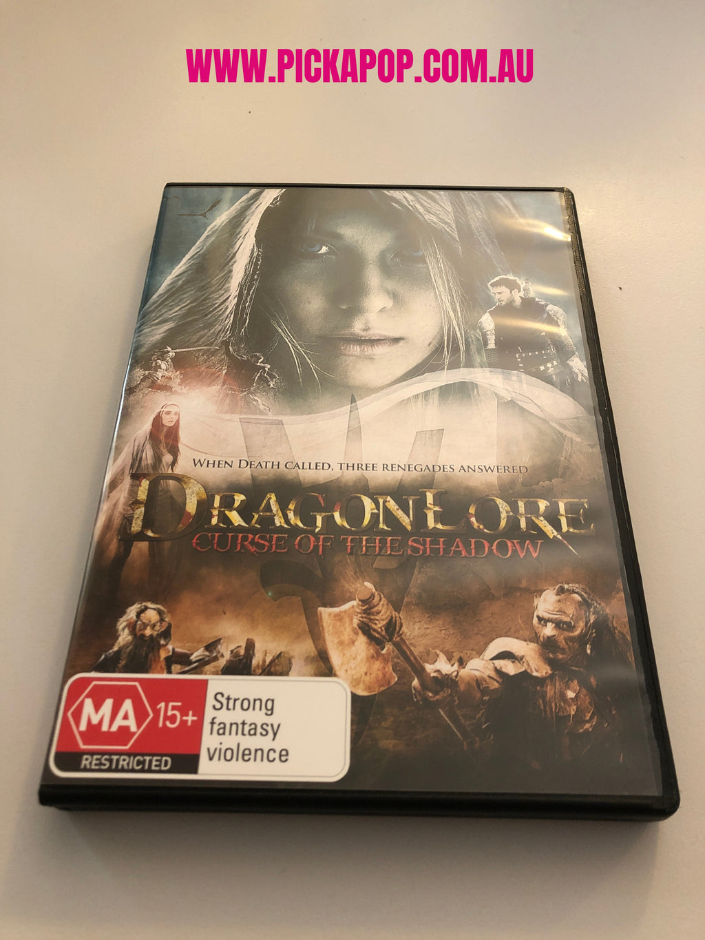 DRAGONLORE CURSE OF THE SHADOW - (PAL Region 4) DVD Cleaned and Tested